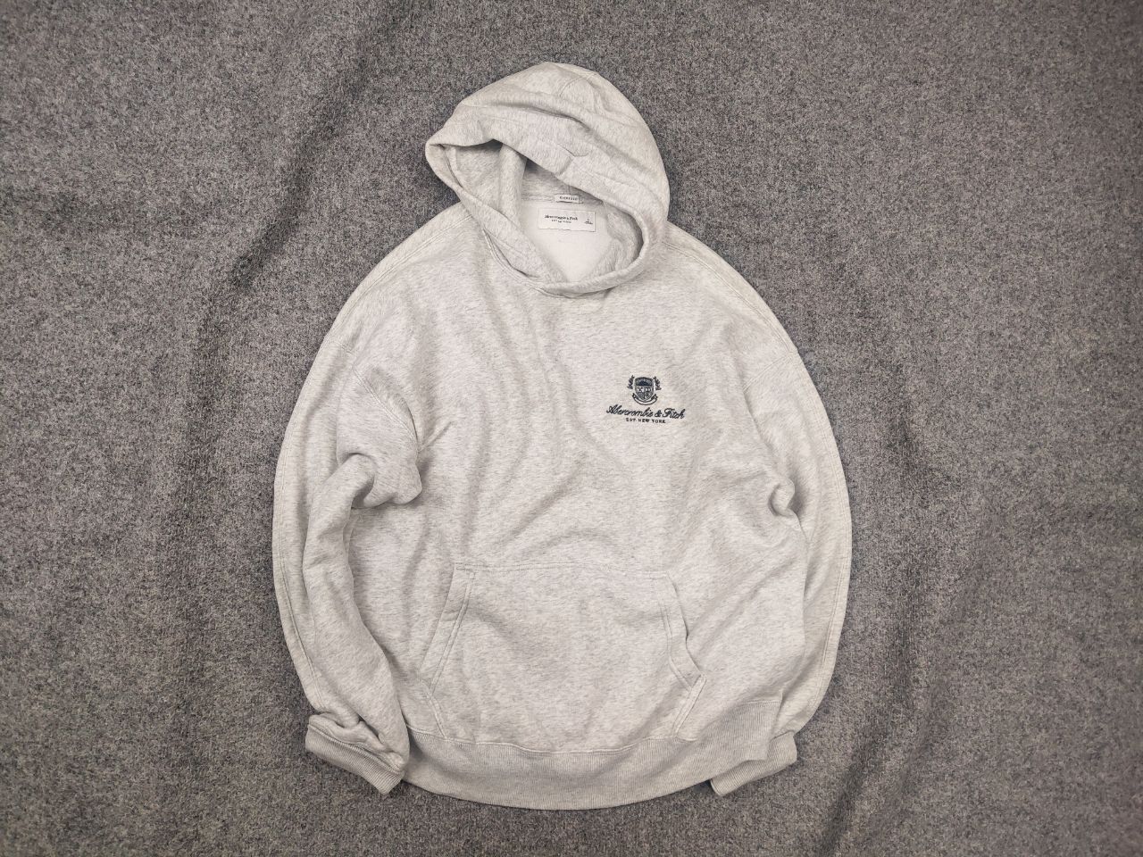 Abercrombie & Fitch Abercrombie & Fitch Logo oversized fleece Hoodie Vintage Size US L / EU 52-54 / 3 - 1 Thumbnail