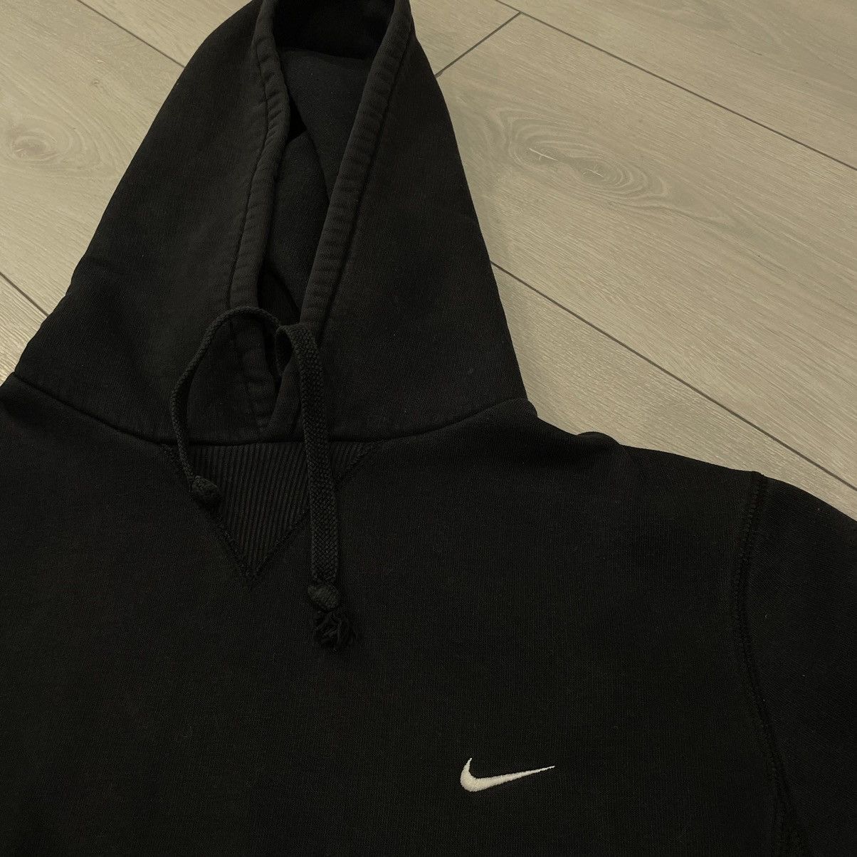 Vintage Nike black shops blank hoodie