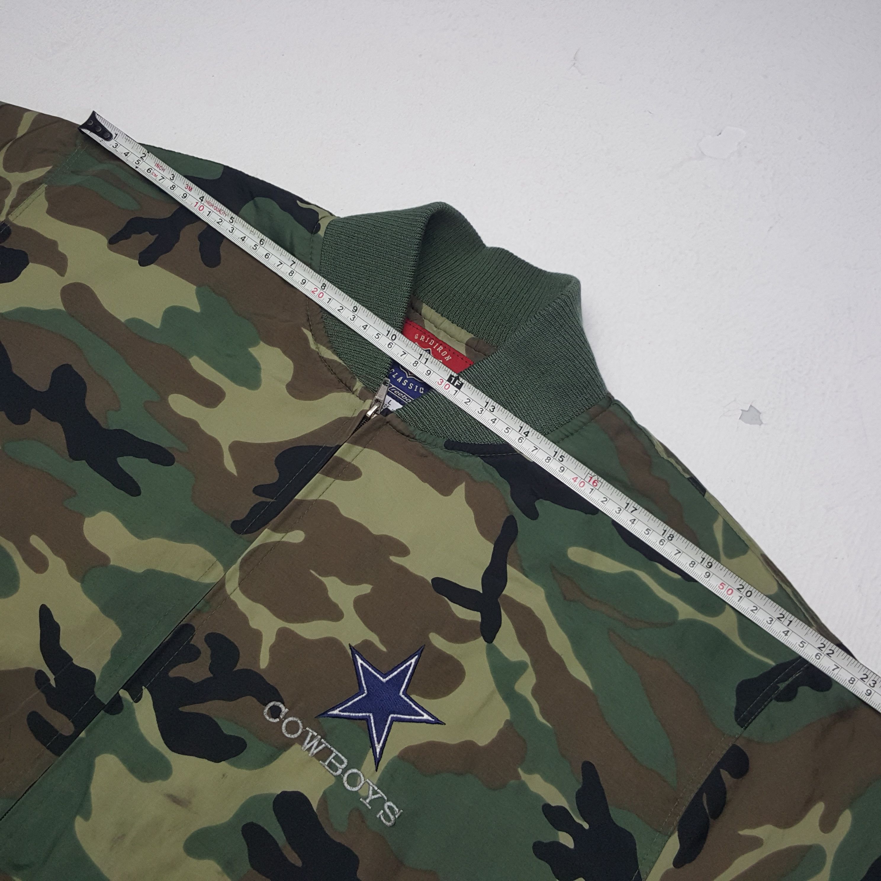 NFL × Reebok × Vintage Vintage Dallas Cowboys American Football Team Camo Jacket Size US XXL / EU 58 / 5 - 6 Thumbnail