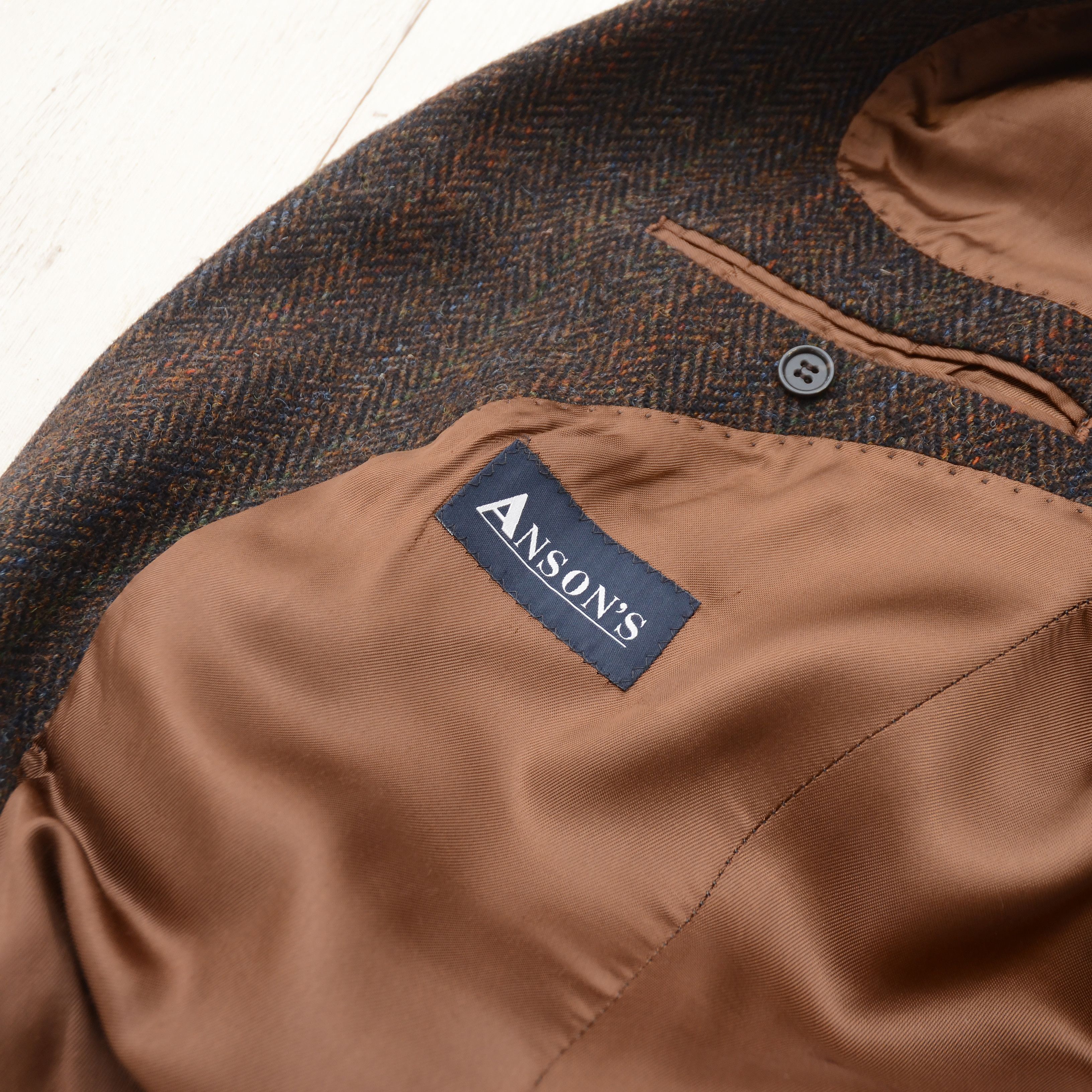 Harris Tweed Vintage HARRIS TWEED x Anson's Handwoven Wool Blazer sz. L-M Size 42R - 15 Thumbnail
