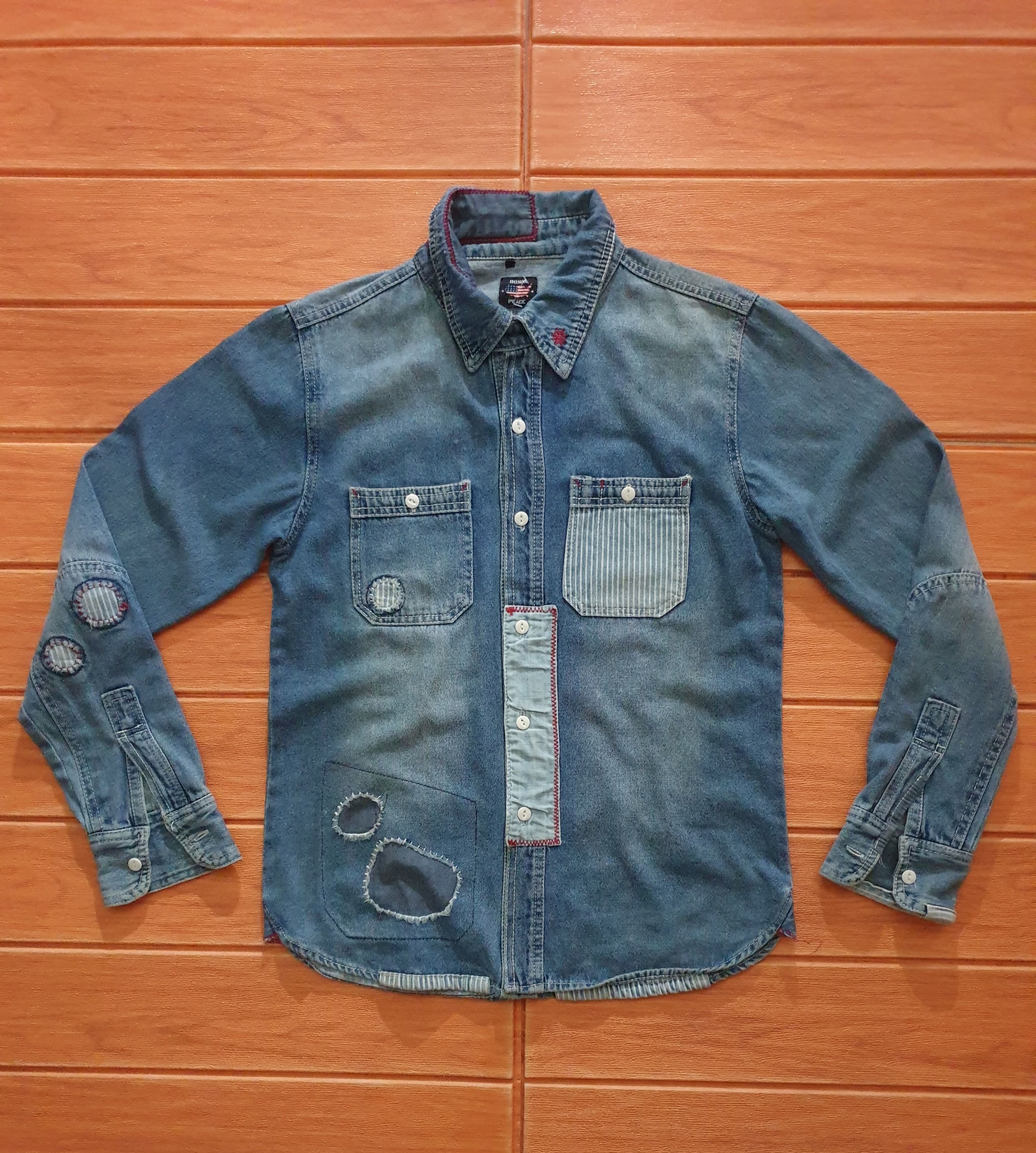 PPFM 💥BONDS PEACE Shashiko Chambray shirt Size US S / EU 44-46 / 1 - 1 Thumbnail