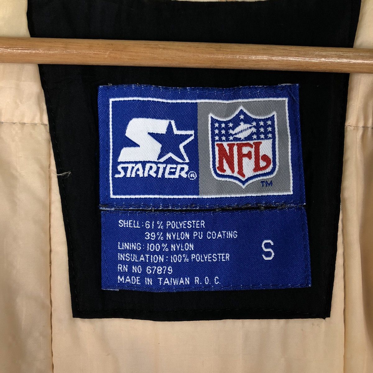 NFL 🔥Vintage Bomber Jacket Starter NFL Raiders Big Logo Size US S / EU 44-46 / 1 - 21 Thumbnail
