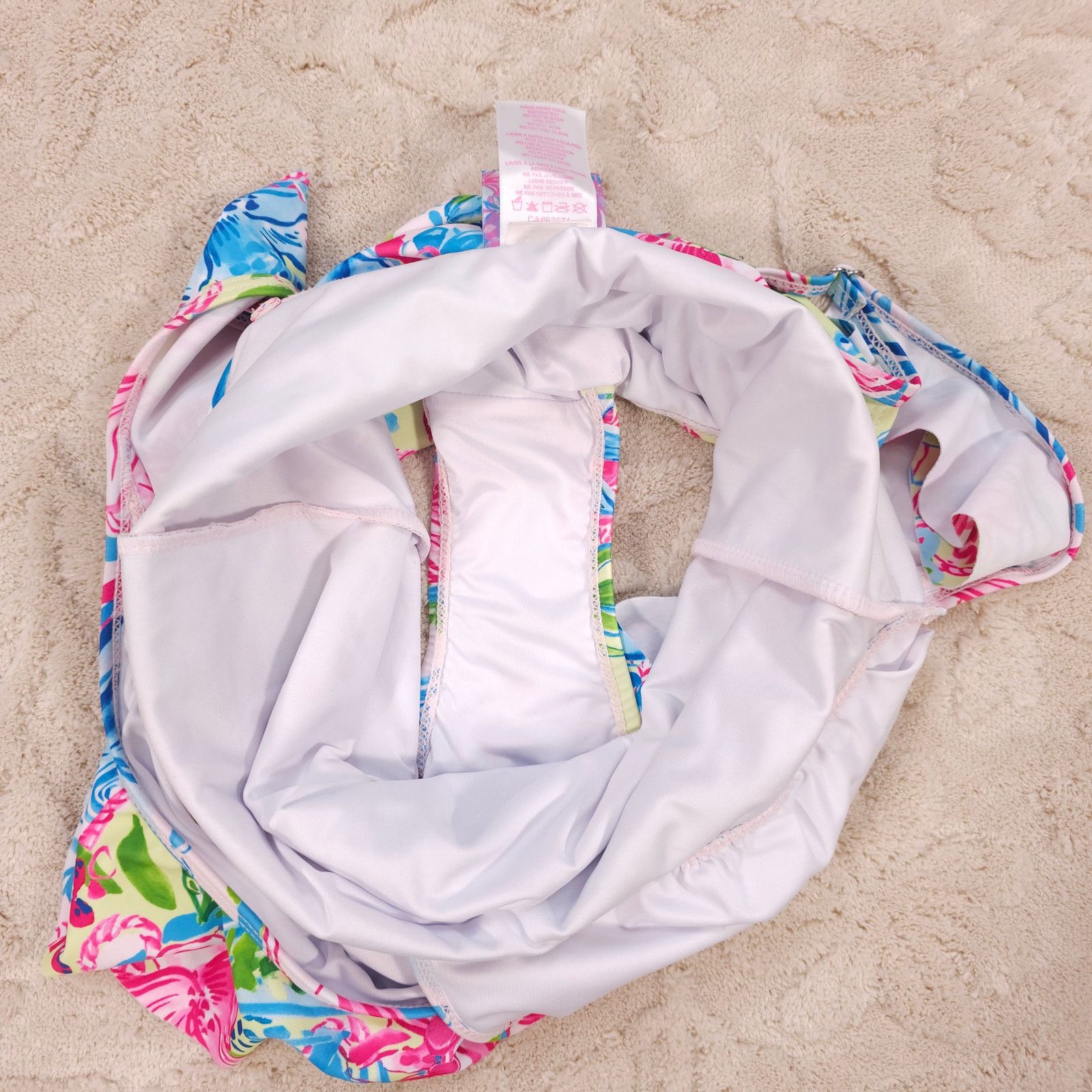 Other Stella Parker Tropical Floral Ruffle Swimsuit Sz Medium Size ONE SIZE - 8 Thumbnail