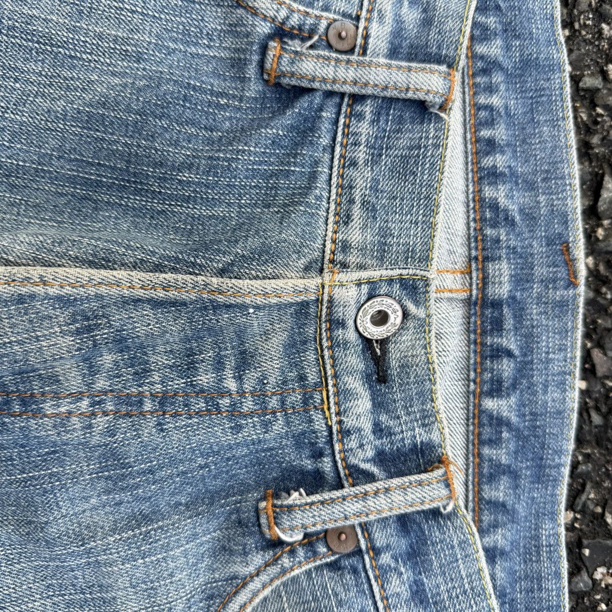 Japanese Brand Vintage EVISU button fly rippep rusty denim Size US 36 / EU 52 - 7 Thumbnail