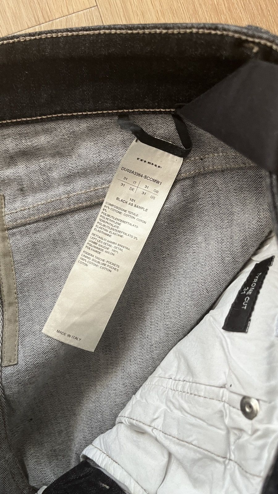 Rick Owens rick owen tyrone college Size US 31 - 4 Thumbnail