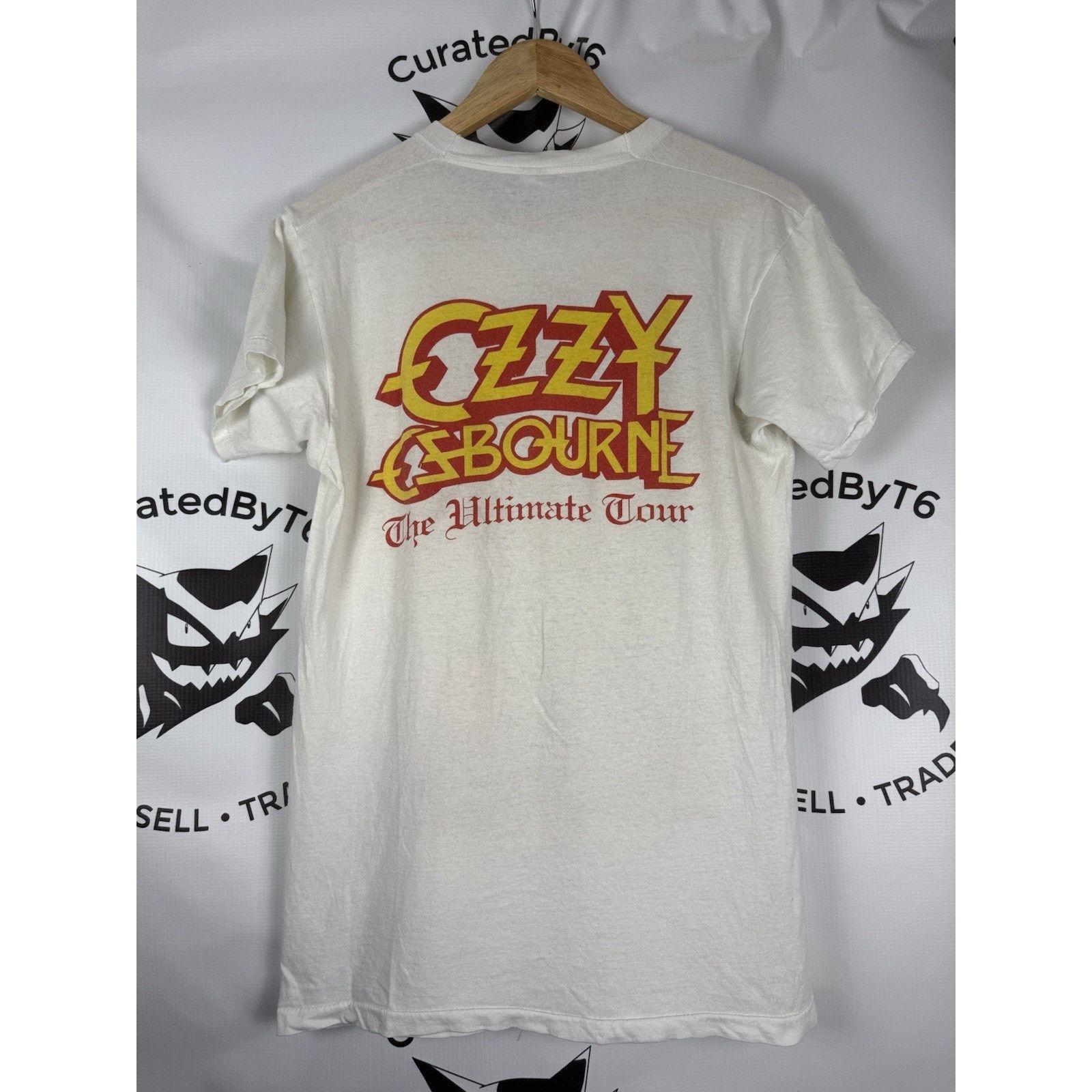 Band Tees × Ozzy Osbourne × Vintage Vintage 80s Ozzy Osborne The Ultimate Sin Tour Sz M 1986 Size US M / EU 48-50 / 2 - 2 Thumbnail