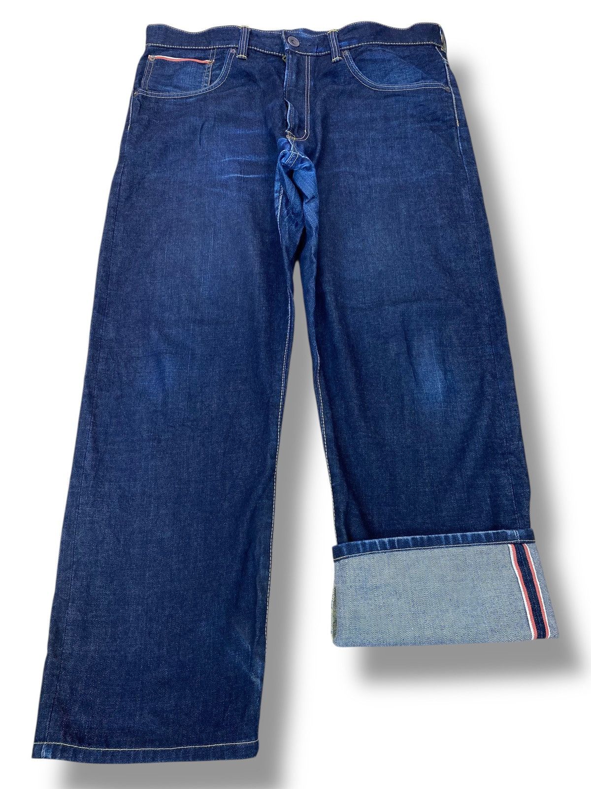 Edwin Edwin 505 Selvage Denim Loose Style Jeans Size US 37 - 1 Thumbnail