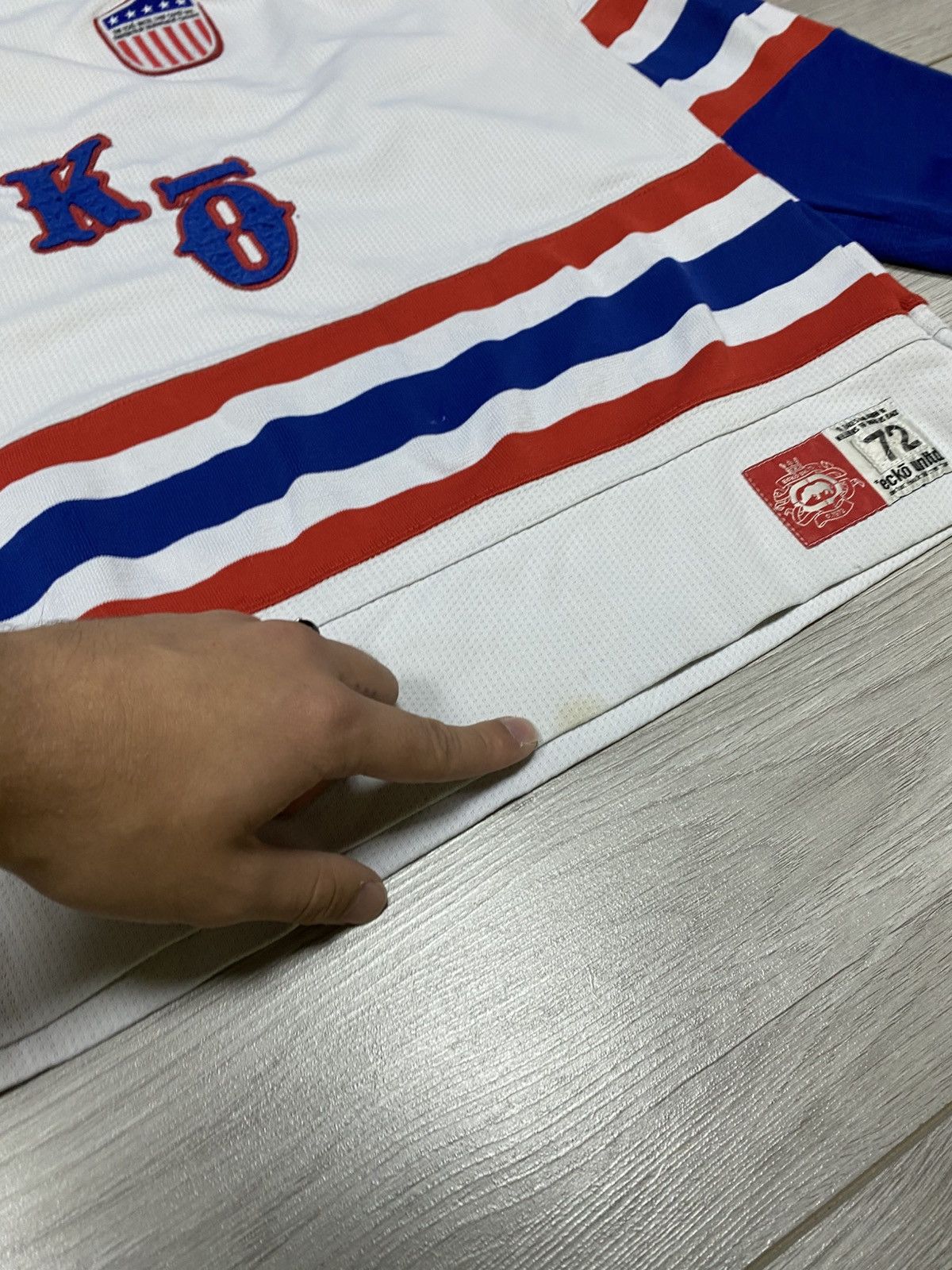Ecko Unltd. Vintage Ecko Unltd. Seven Deuce Frozen Four Sponsered Jersey Size US L / EU 52-54 / 3 - 6 Thumbnail