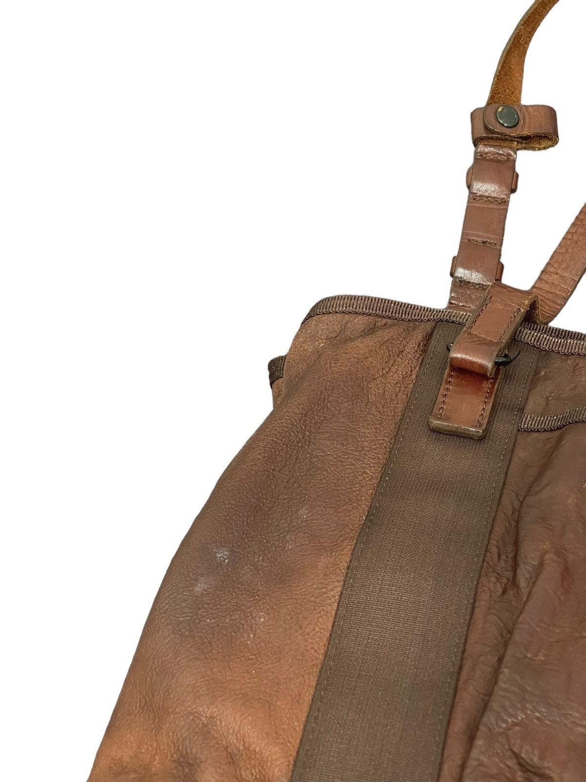 Japanese Brand Full Leather Patina Never Fade Tote Shoulder Bag 3🟩 Size ONE SIZE - 11 Thumbnail