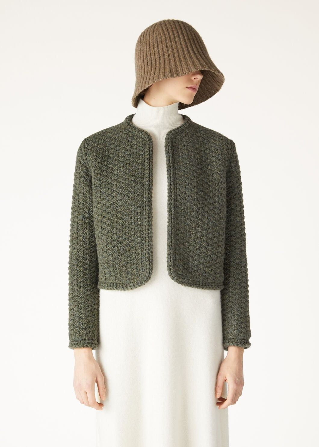 Loro Piana o1w1db10825 FAO3407 Sayama Jacket in Green Size XS / US 0-2 / IT 36-38 - 4 Thumbnail