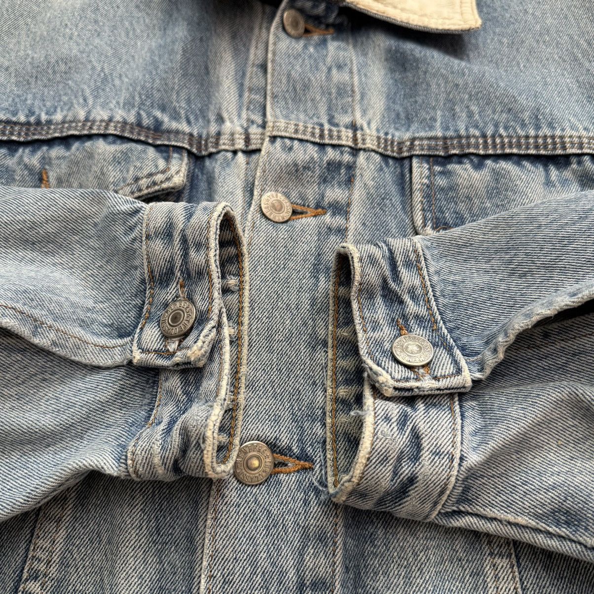 Marlboro 📌 Vintage 90s Marlboro Distressed Denim Y2K Crazy Jacket Size US L / EU 52-54 / 3 - 8 Thumbnail