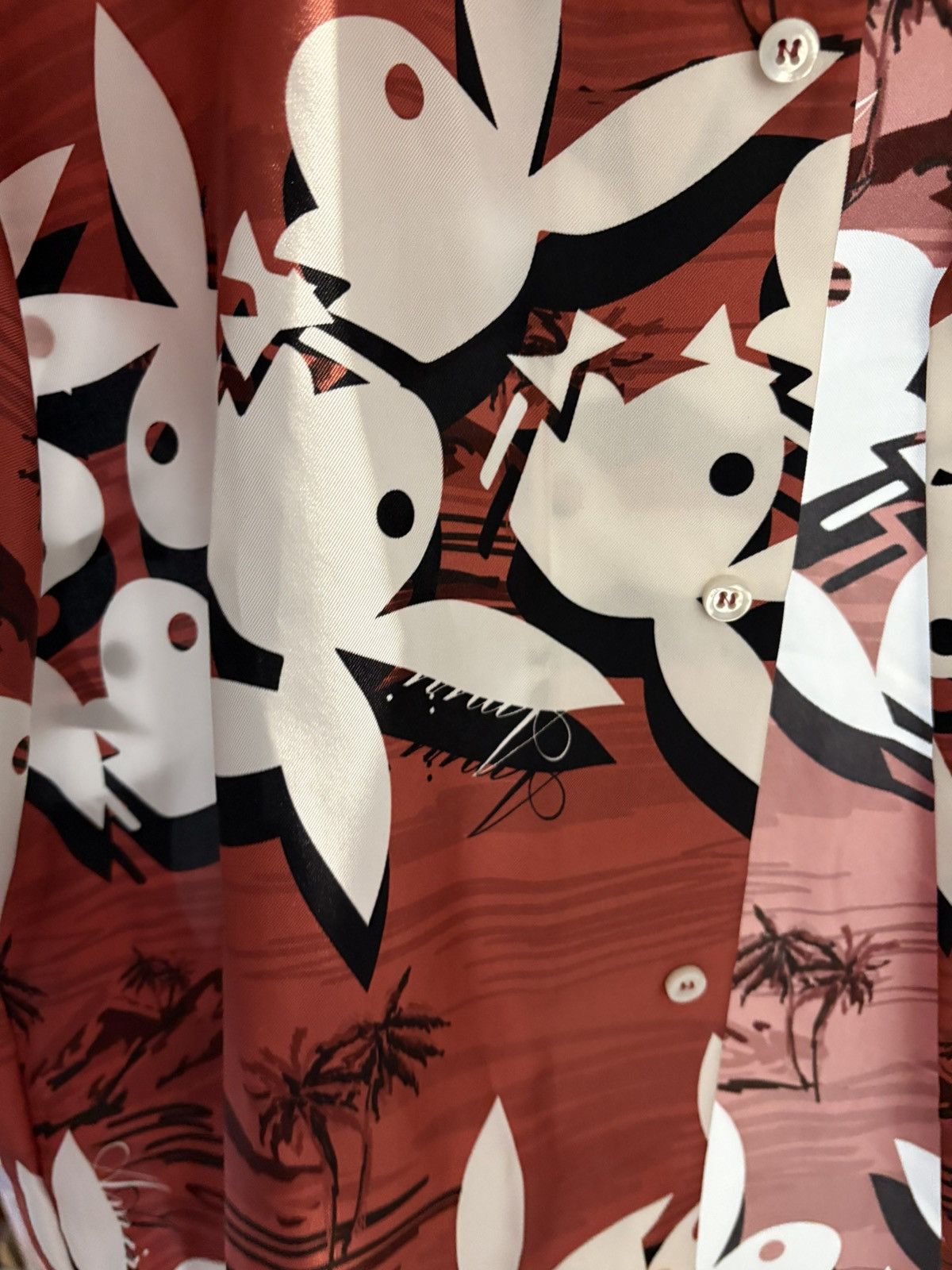 Amiri Playboy aloha Amiri silk shirt Size US M / EU 48-50 / 2 - 7 Thumbnail
