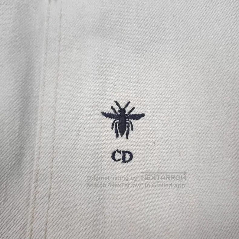 Dior Dior Beige embroidered bee denim cotton vest jacket Size XS / US 0-2 / IT 36-38 - 7 Thumbnail