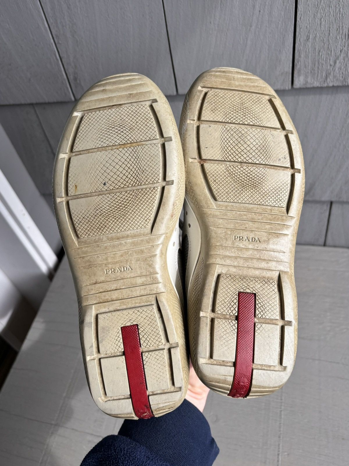 Prada × Vintage Vintage Prada Americas Cup Sneakers 3163 Linea Rossa Size US 6.5 / IT 36.5 - 14 Thumbnail