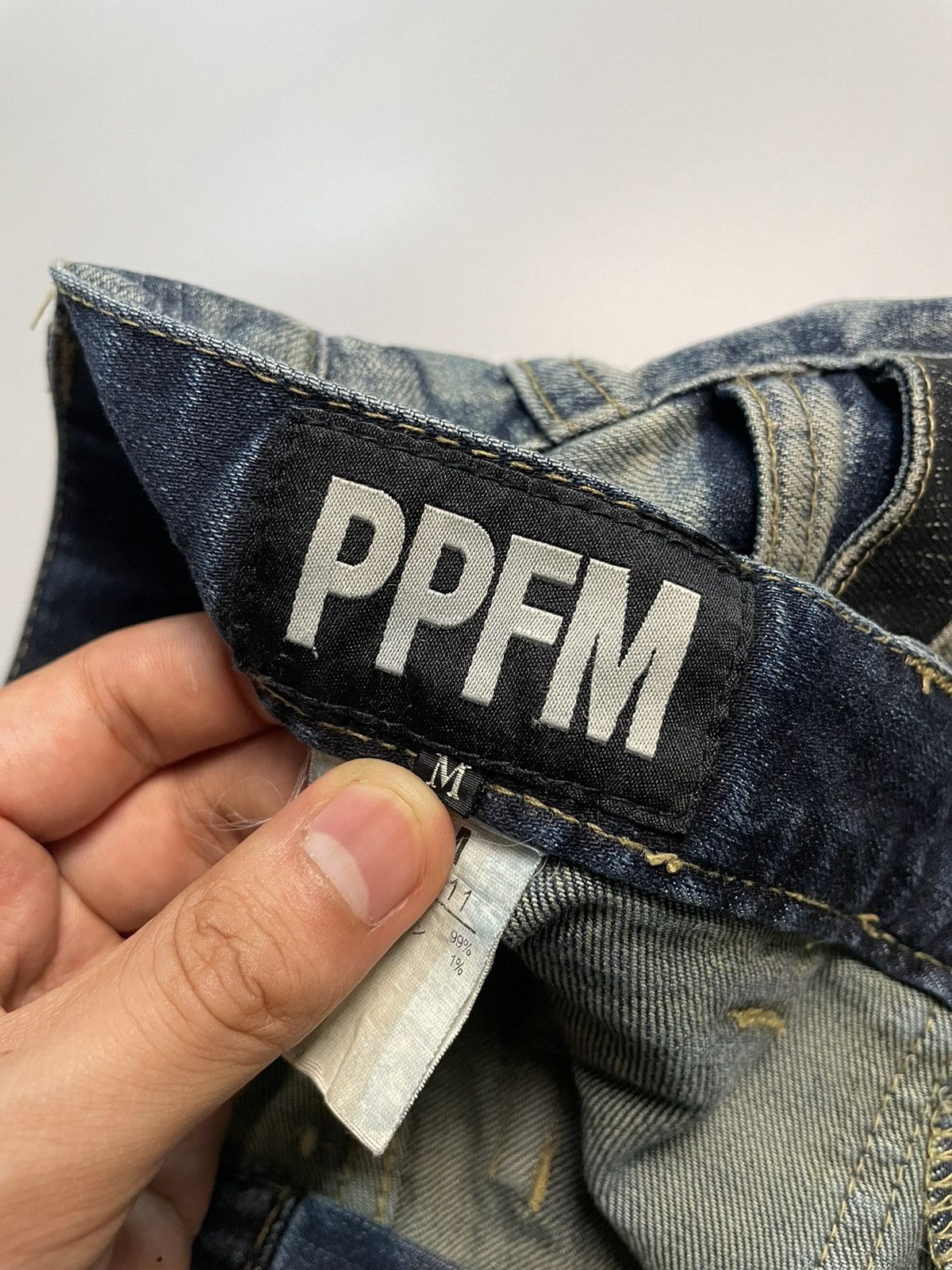 PPFM PPFM Padded Pocket Curved Leg Denim Size US 32 / EU 48 - 11 Thumbnail
