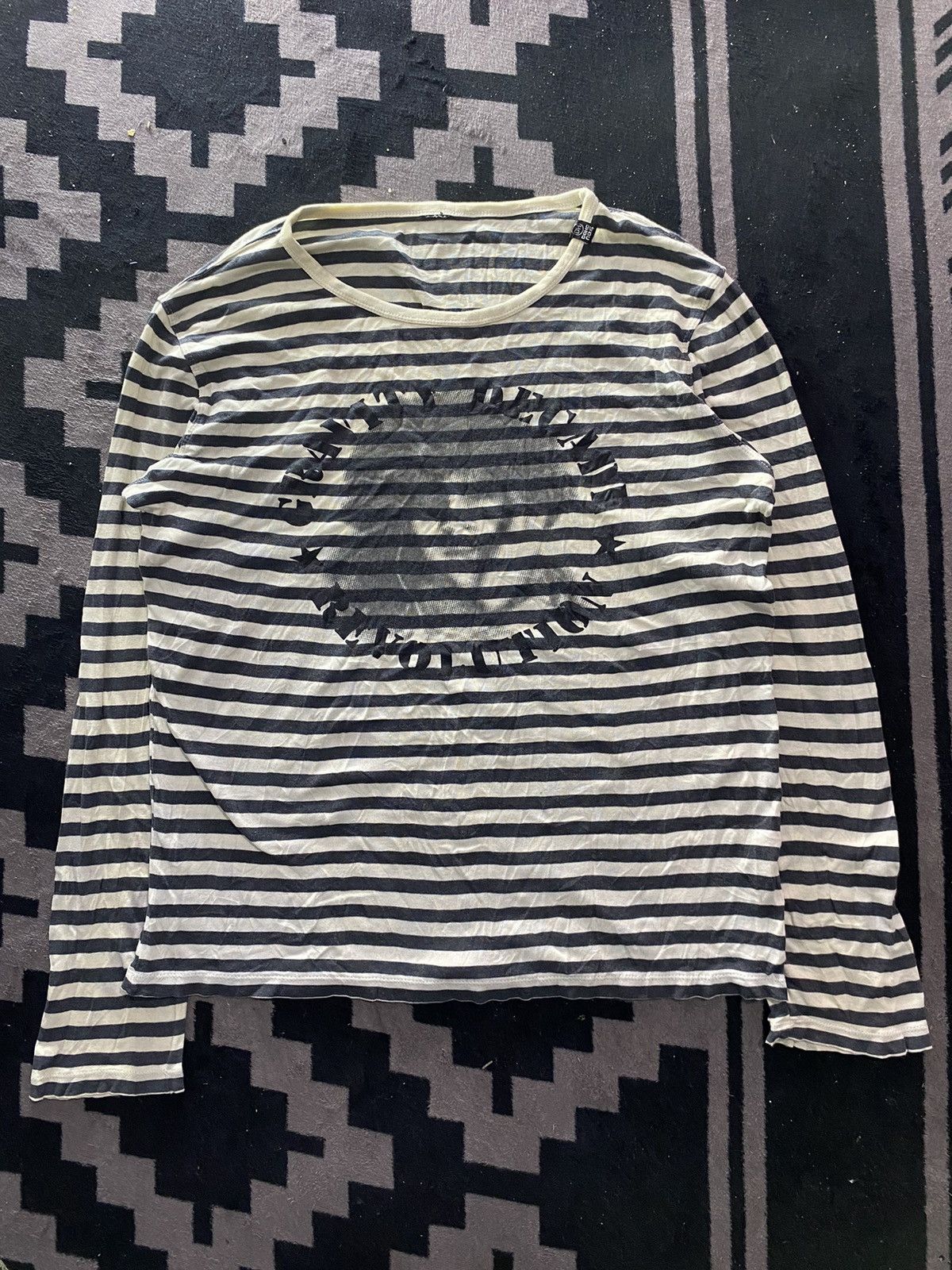 Pre-owned Hysteric Glamour X If Six Was Nine Dohc Gravity Decade Revolution Striped Longsleeve Tshirt (size Large)
