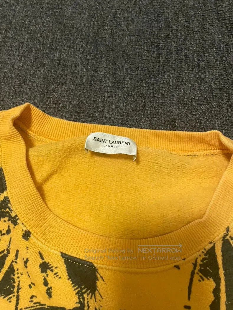 Saint Laurent Paris Saint Laurent Palm Tree Gradient Sweatshirt. Size US M / EU 48-50 / 2 - 4 Thumbnail
