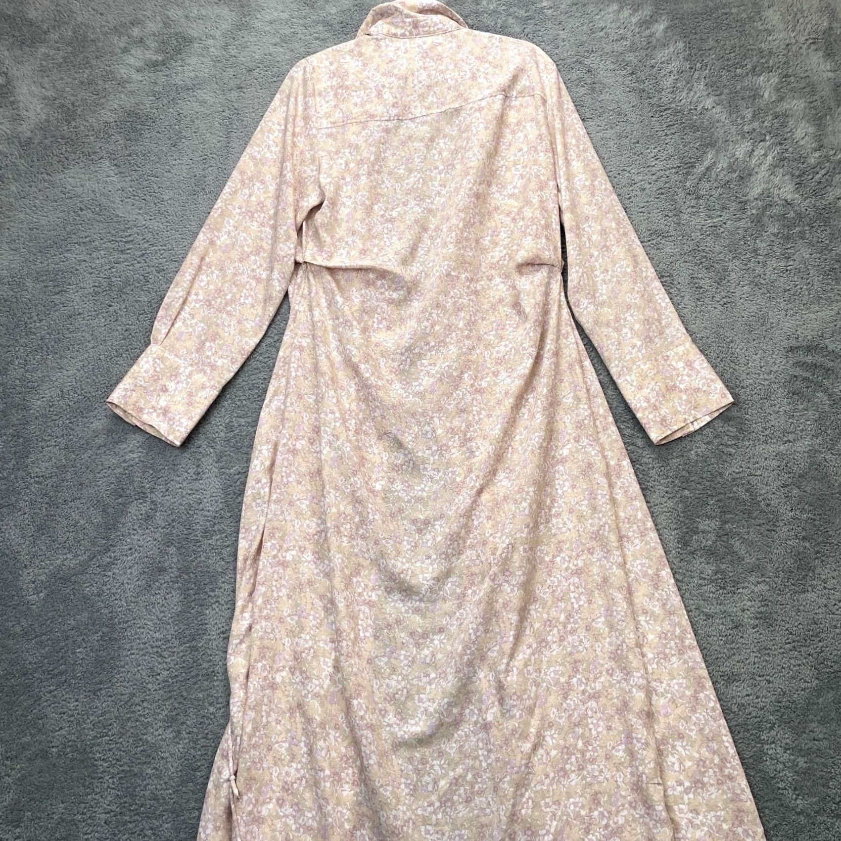 H&M H&M Robe Womens Large Pink Floral Tie Waist Open Front Sleepwear Size ONE SIZE - 2 Thumbnail