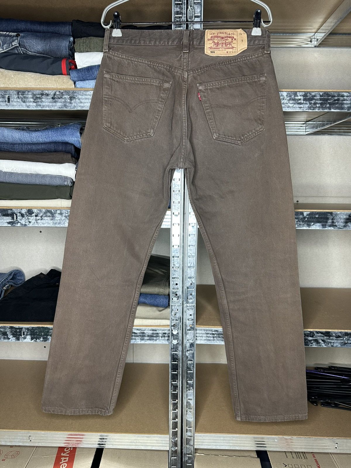 Levi's Vintage Levi’s 501 Jeans Brown USA W32 L30 Straight Pants Size US 32 / EU 48 - 2 Thumbnail