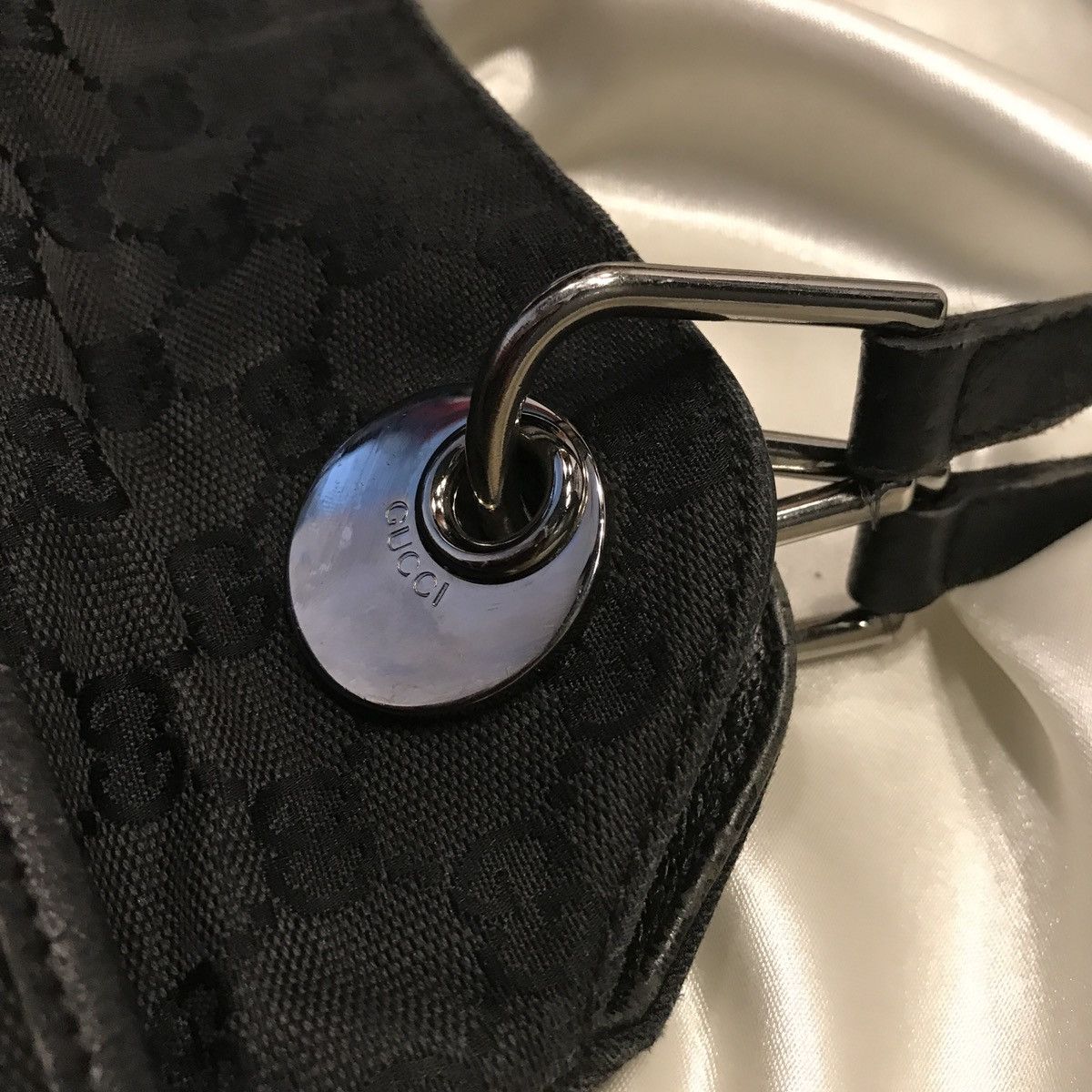 Gucci × Vintage gg canvas eclipse bag gucci black multilogo monogram purse Size ONE SIZE - 9 Thumbnail