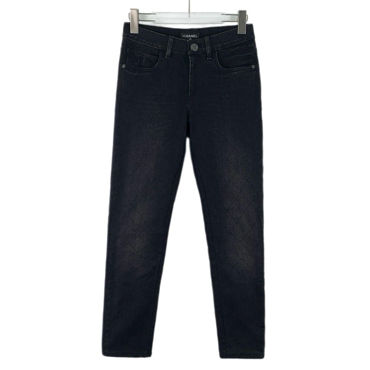 Chanel Chanel Black Cotton Casual Denim Pants K26WX Size 24" / US 00 / IT 34 - 1 Thumbnail