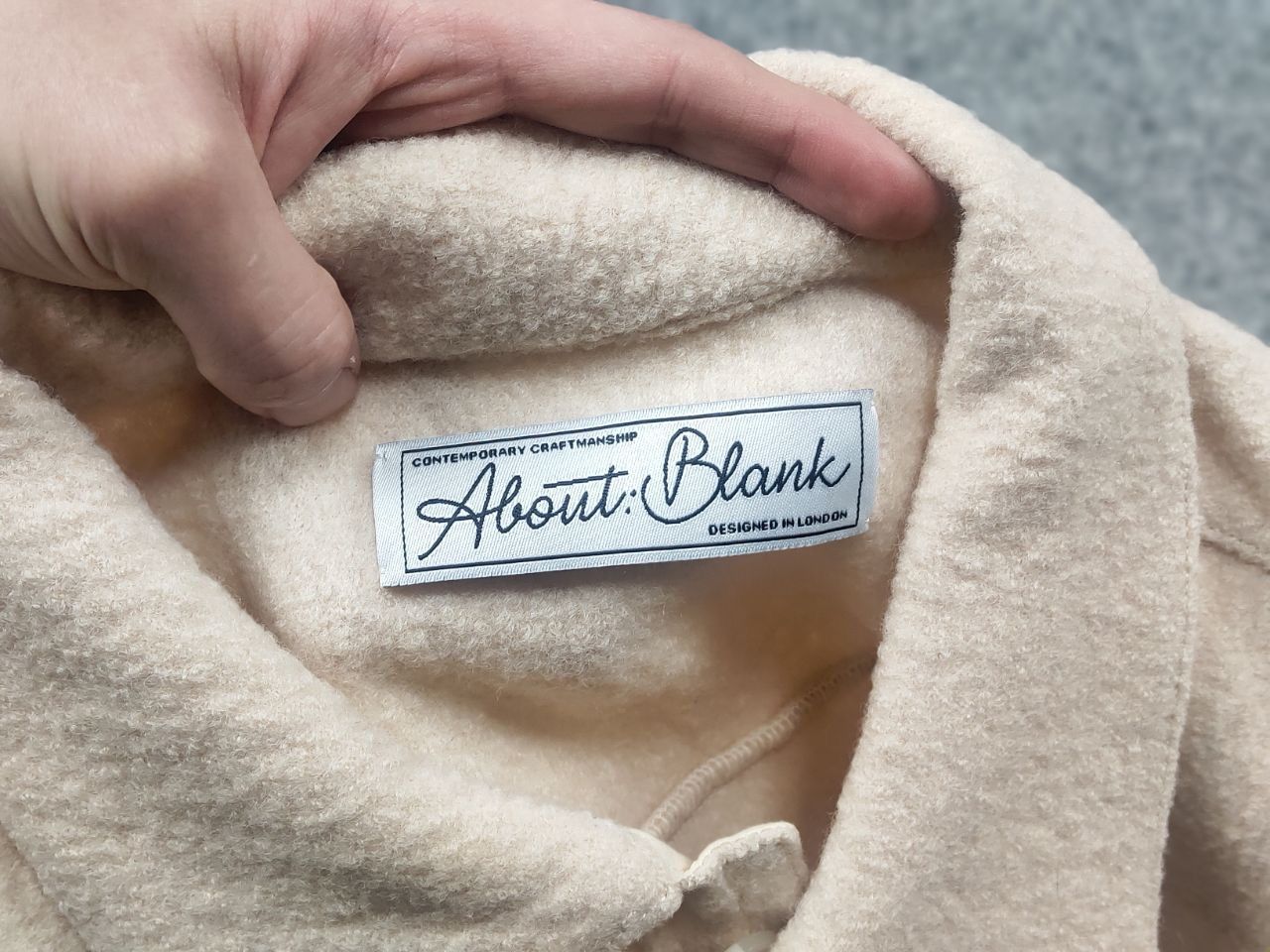About:Blank About:Blank cropped wool oversized pockets Overshirt jacket Size US L / EU 52-54 / 3 - 15 Thumbnail