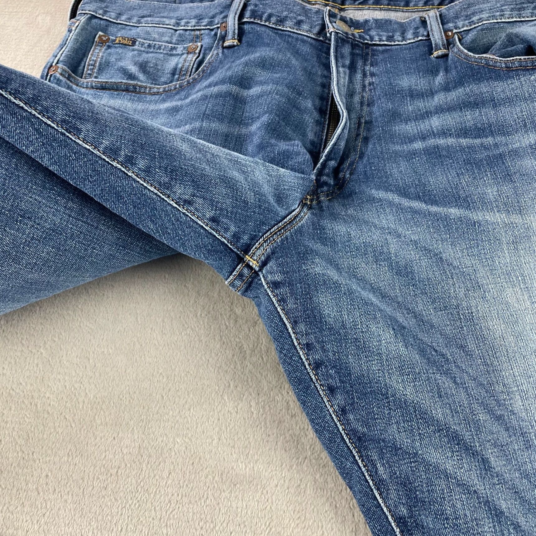 Polo Ralph Lauren Polo Ralph Lauren Jeans Men 40 Blue Classic Fit Straight Whiskers Vintage: No Size US L / EU 52-54 / 3 - 6 Thumbnail