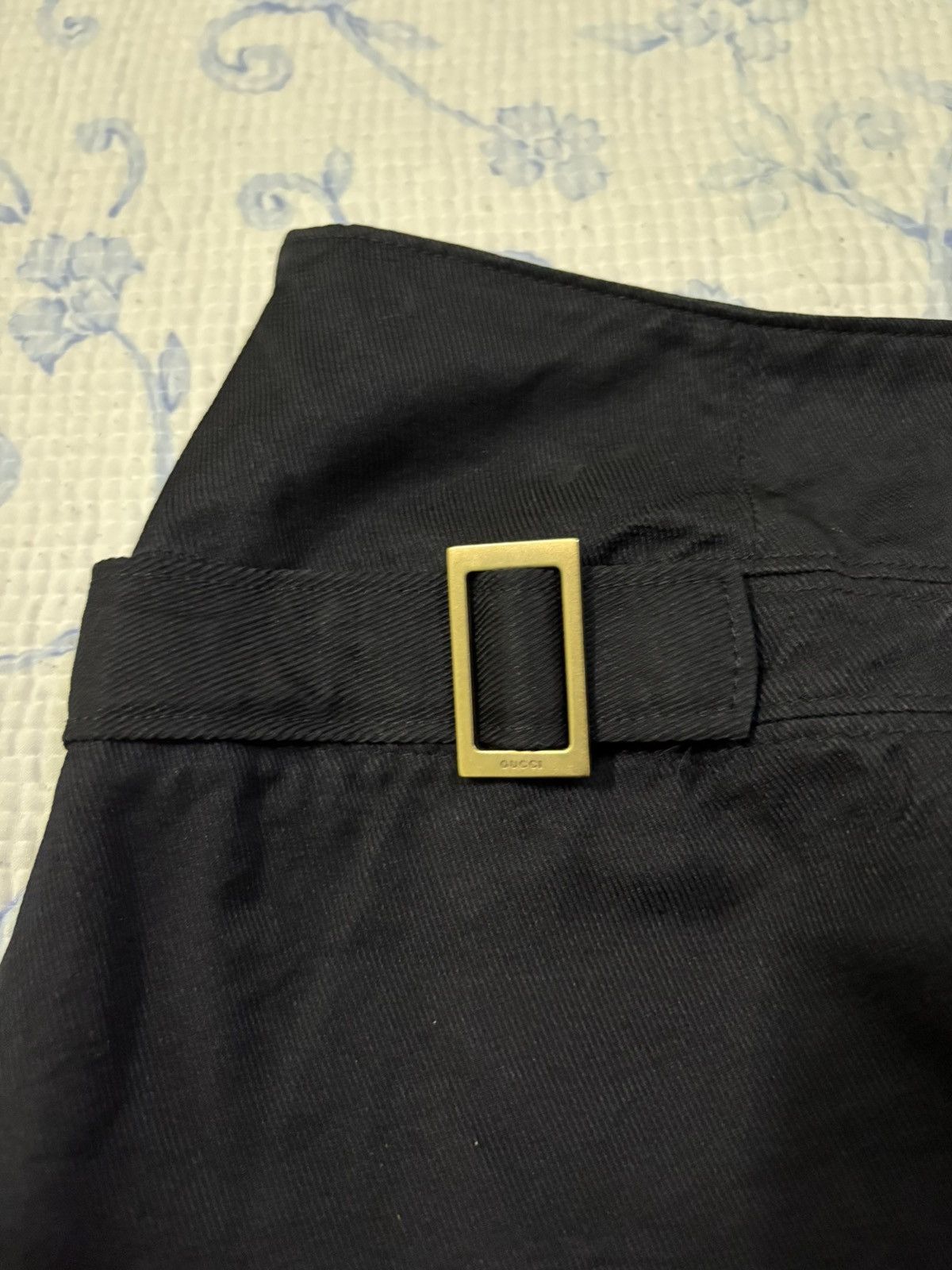 Gucci Gucci Cotton Silk Black Skirt Size 28" / US 6 / IT 42 - 6 Thumbnail