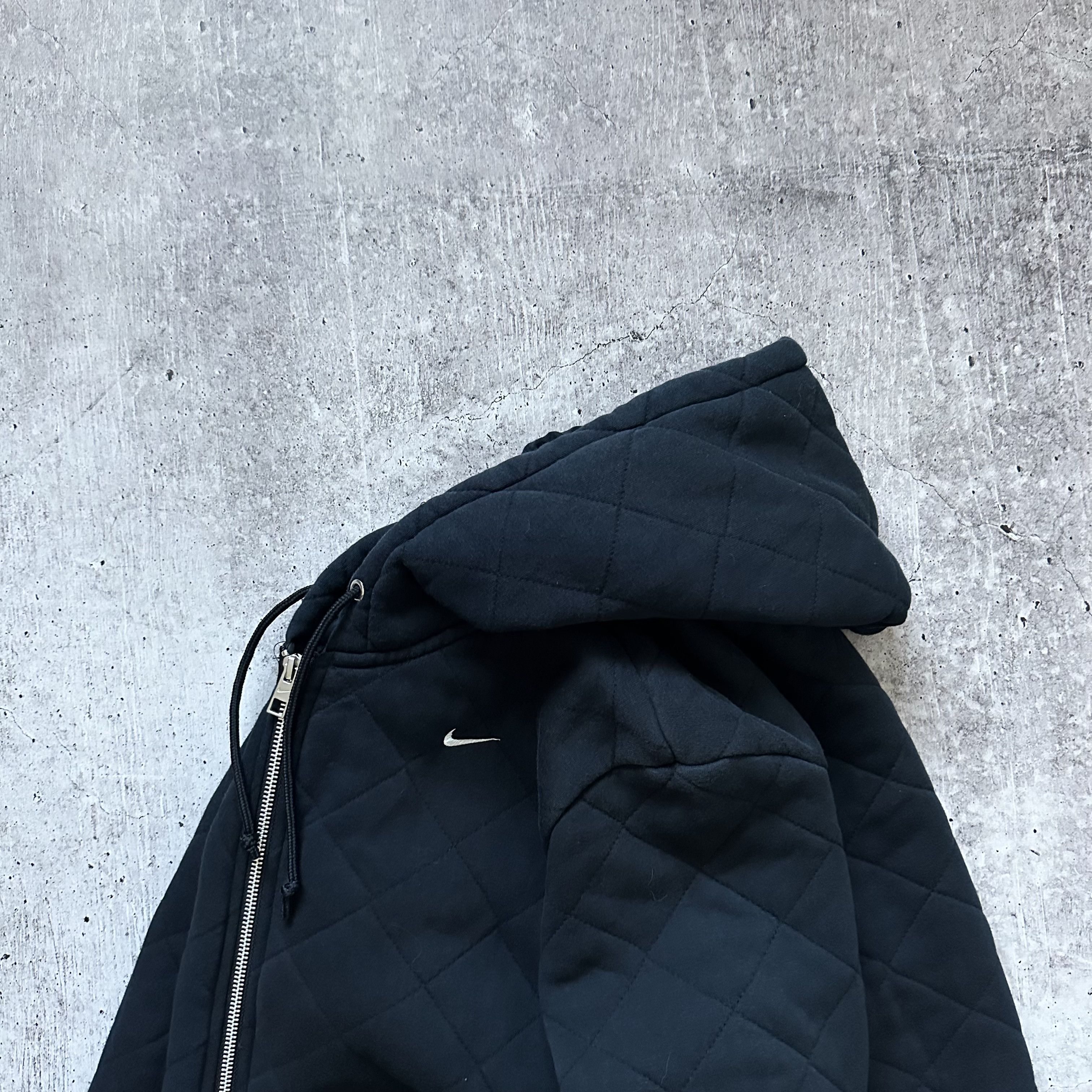 Nike × Vintage Nike y2k Hoodie Style Jacket Vintage Boxy Quilted blank Size US S / EU 44-46 / 1 - 5 Thumbnail