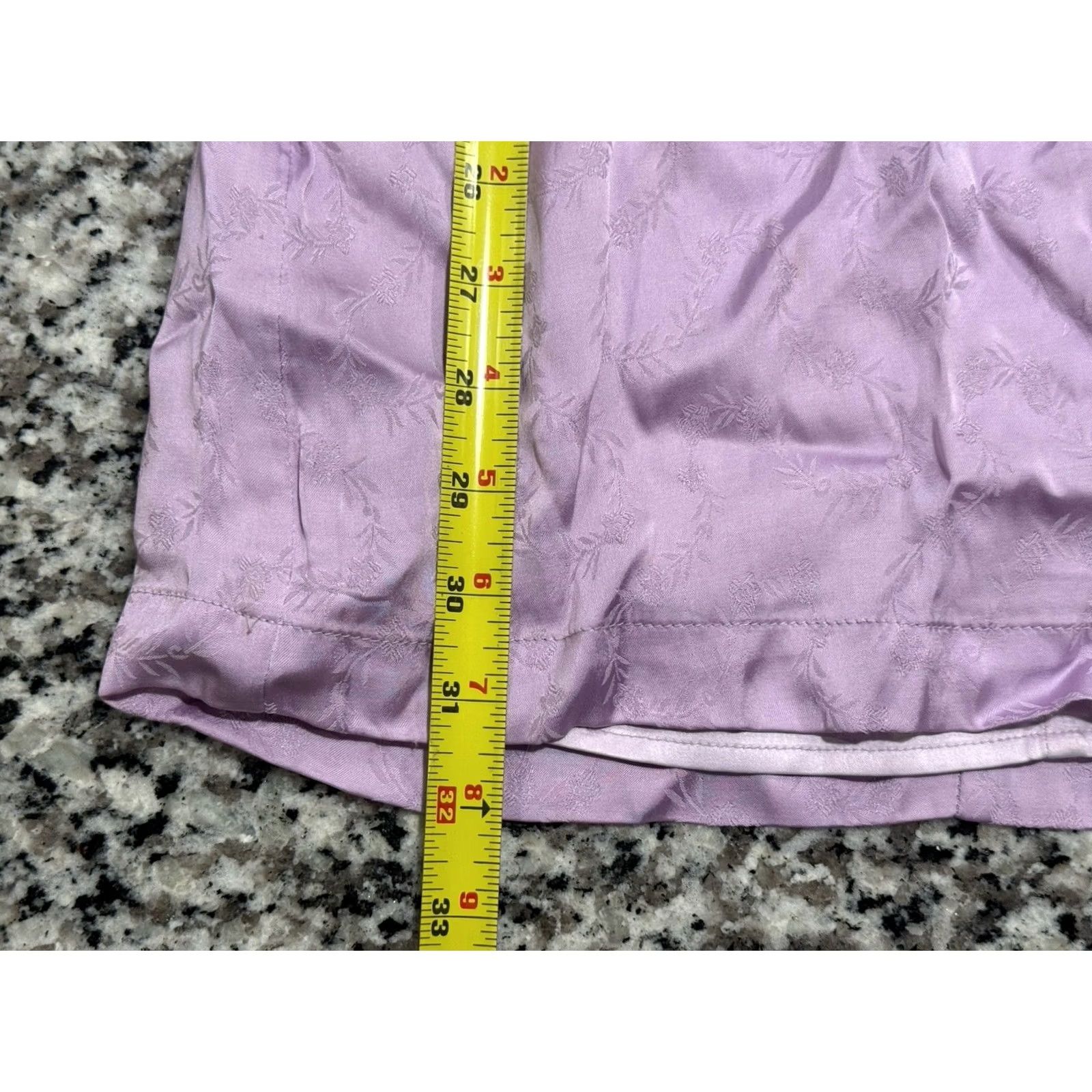Vintage Lovers and Friends Elaine Mini Dress Lilac Purple S Small V-Neck Long Sleeve Keyhole Front Tie Zipper Button Lined Sheen Satin Hook/n/a Size S / US 4 / IT 40 - 5 Thumbnail