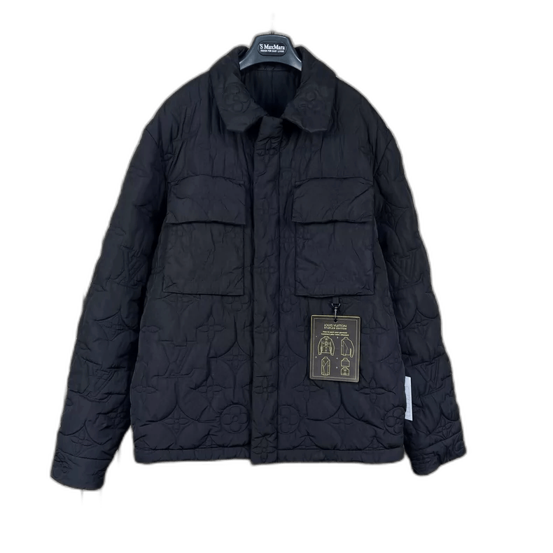 Louis Vuitton Louis Vuitton Black Quilted Jacket with Tag-2506 Size US XXL / EU 58 / 5 - 1 Thumbnail