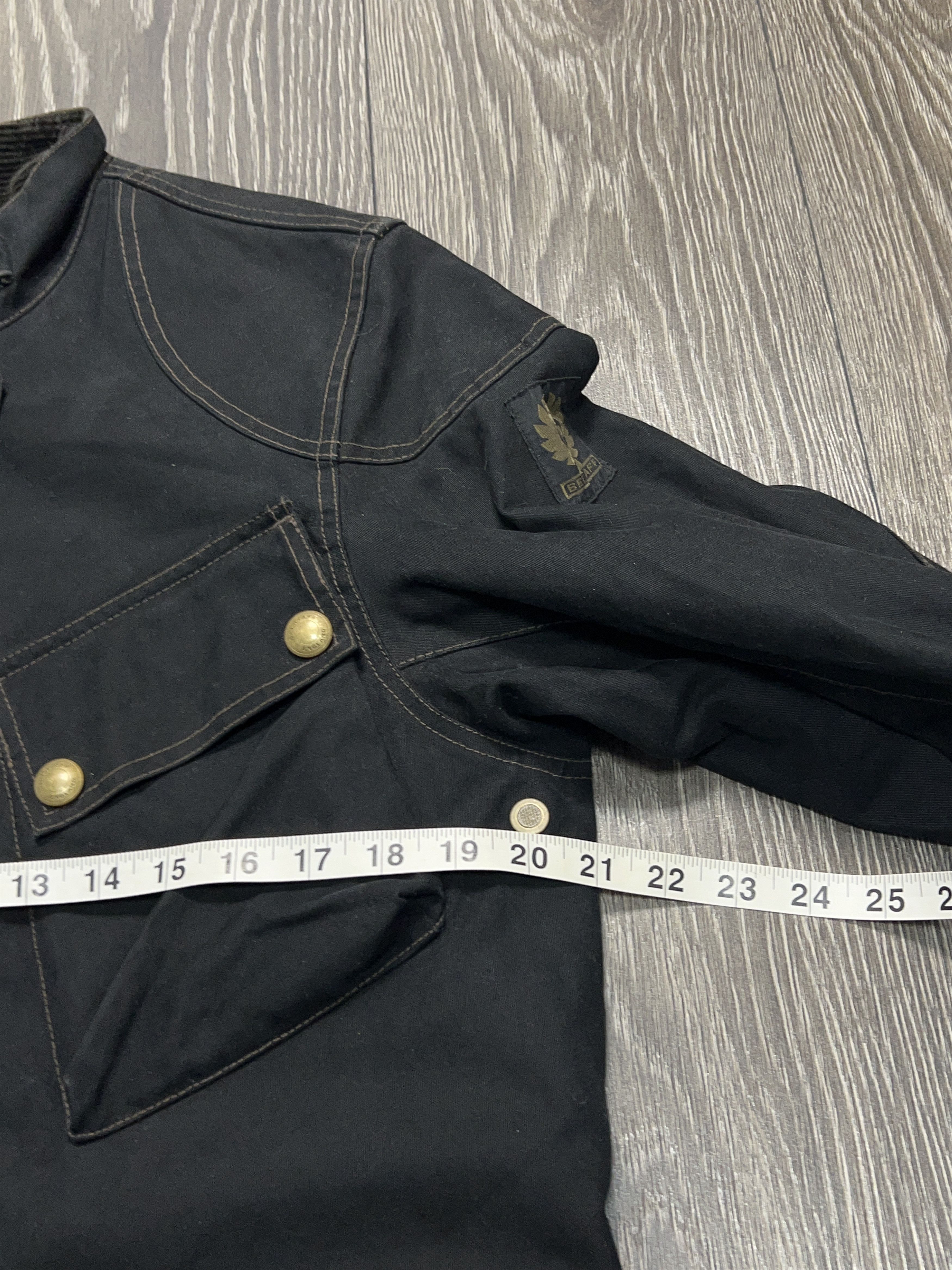 Belstaff Mens Trialmaster Black Motorcycle Belted Cotton Jacket Coat Size US M / EU 48-50 / 2 - 18 Thumbnail