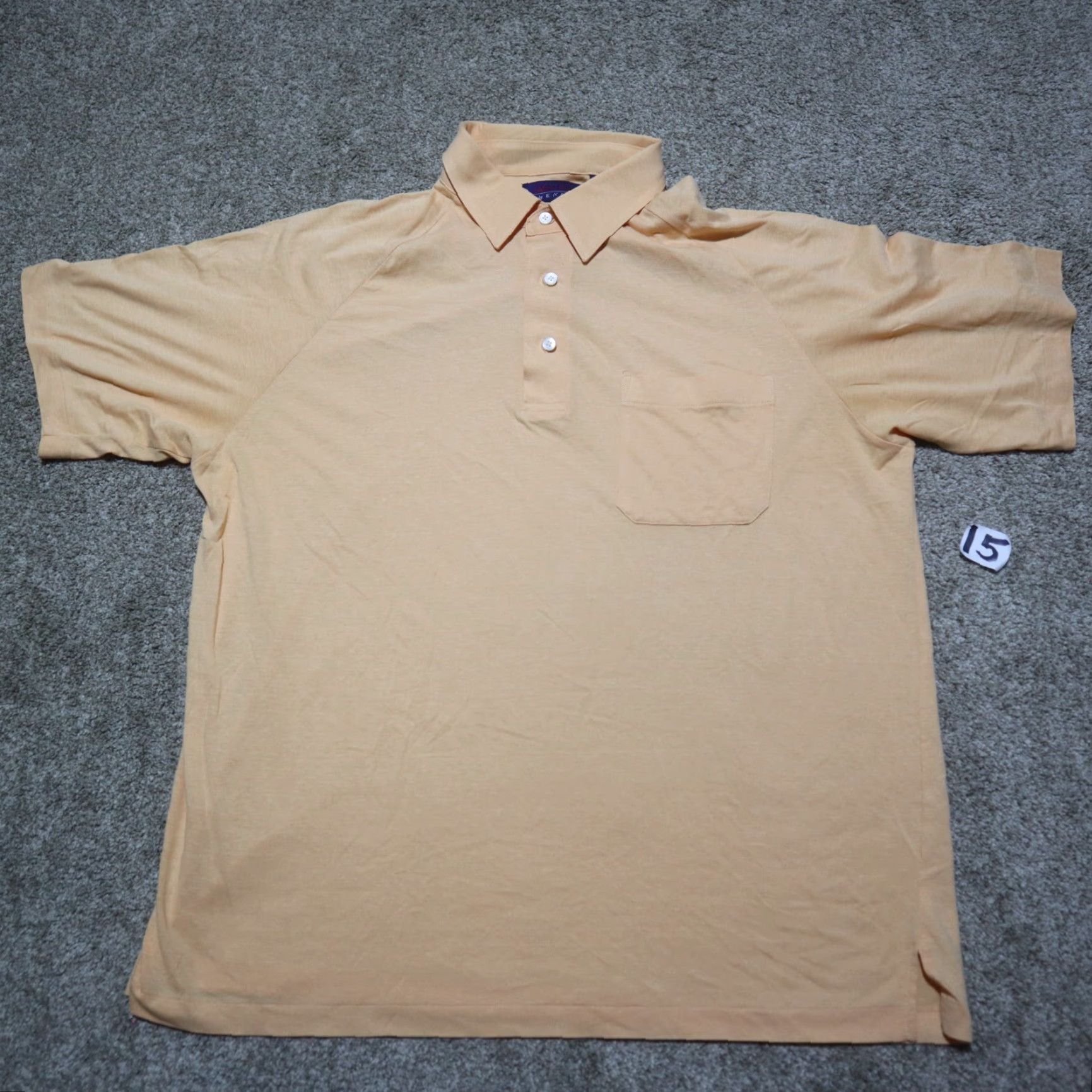 Enro ENRO Polo Shirt Adult 2XL Orange Solid Short Sleeve Men’s Golf Regular 100% Polyester Shirt Size US XXL / EU 58 / 5 - 2 Thumbnail