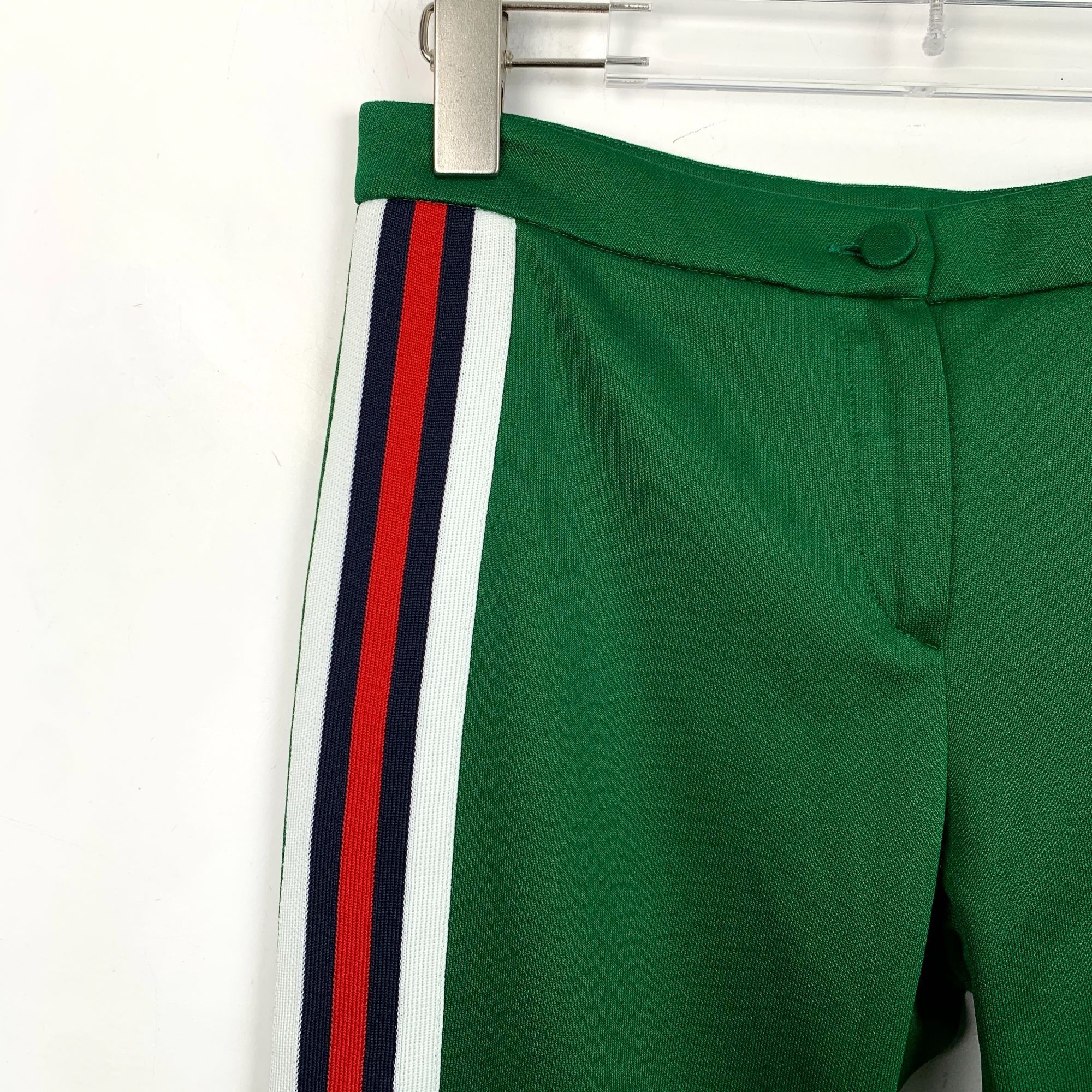 Gucci [Gucci] Green Side Stripe Leggings XS Size US 26 / EU 42 - 6 Thumbnail