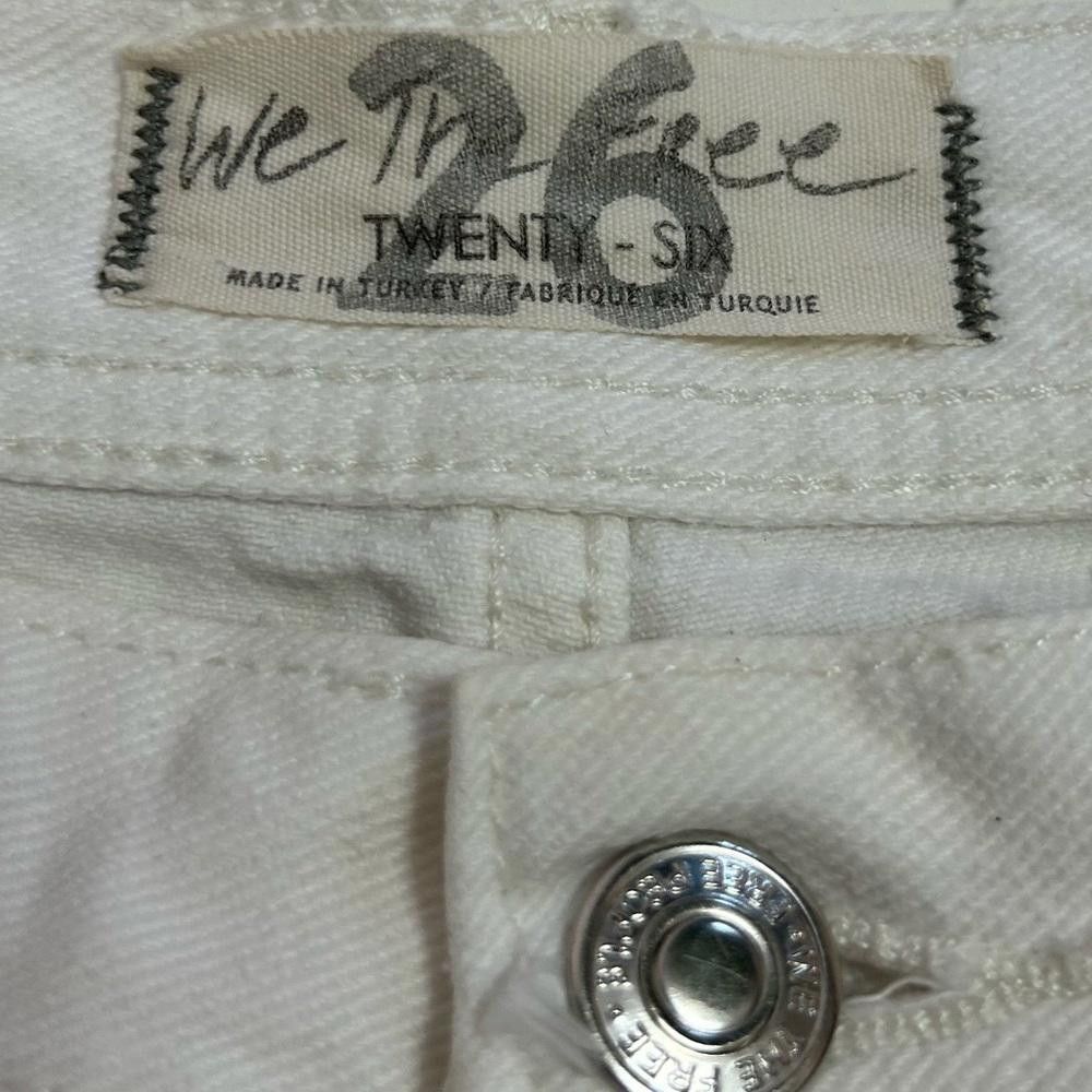 Free People Free People l Maggie Straight Leg White Jeans Size 26 Size 26" / US 2 / IT 38 - 8 Thumbnail