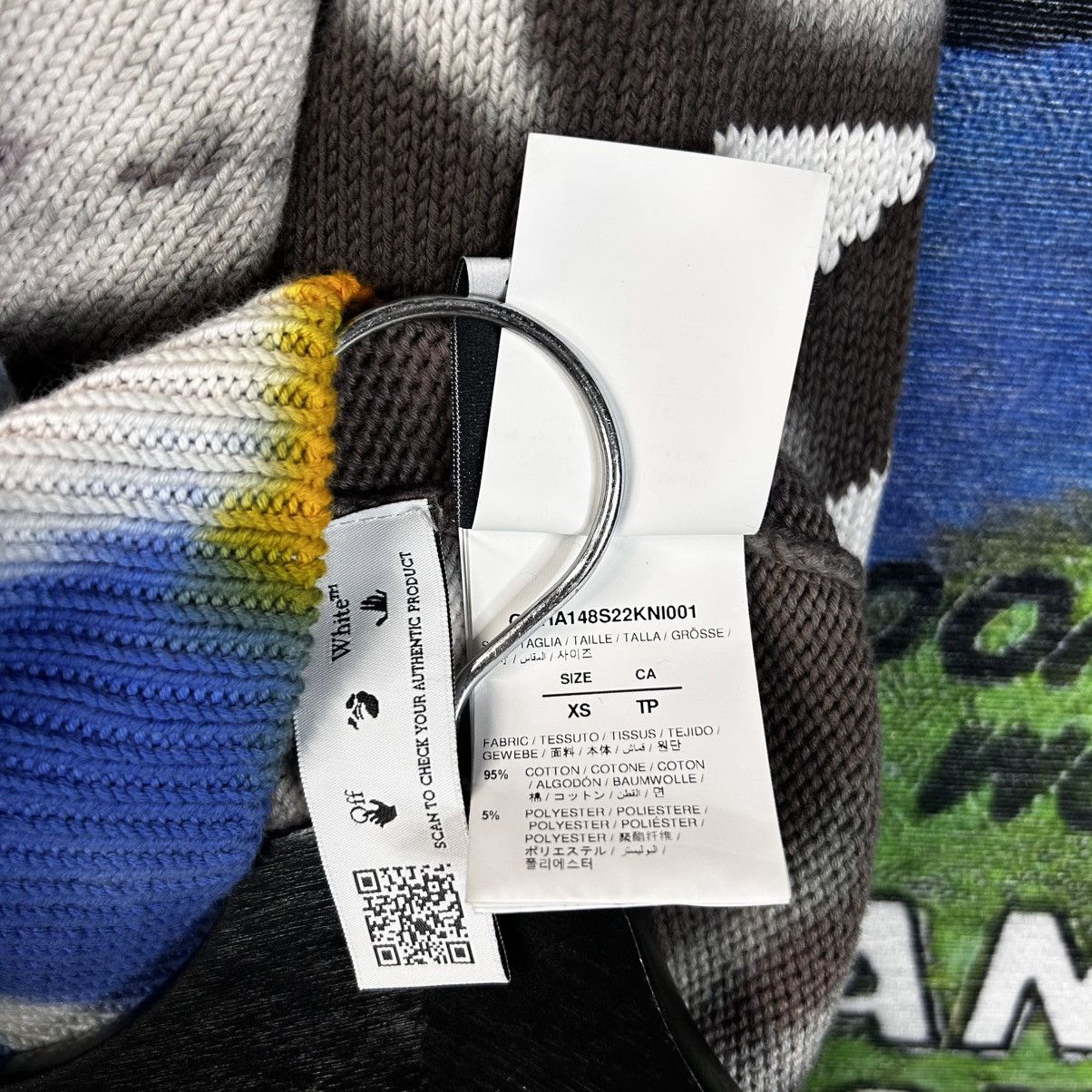 Off-White Off White Diagram Tie Dye Knit Hoodie Size XS Size US XS / EU 42 / 0 - 7 Thumbnail