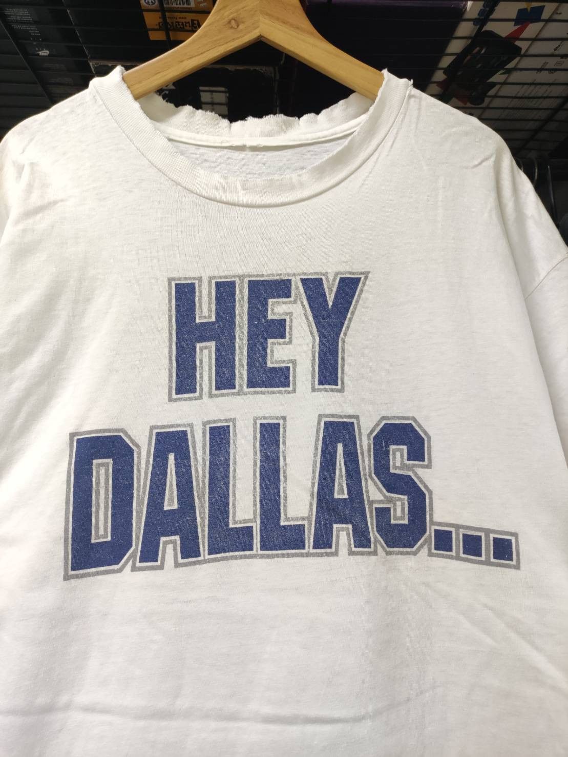 NFL Vtg 90's Green Bay Packers " Hey Dallas " Single Stitch Size US XL / EU 56 / 4 - 3 Thumbnail