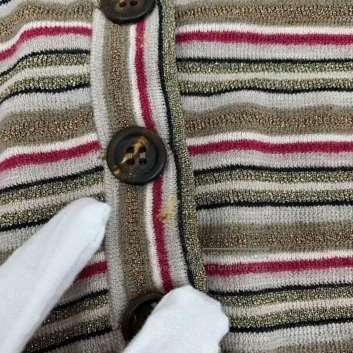 Brunello Cucinelli Brunello Cucinelli Striped Wool V. Size US L / EU 52-54 / 3 - 8 Thumbnail