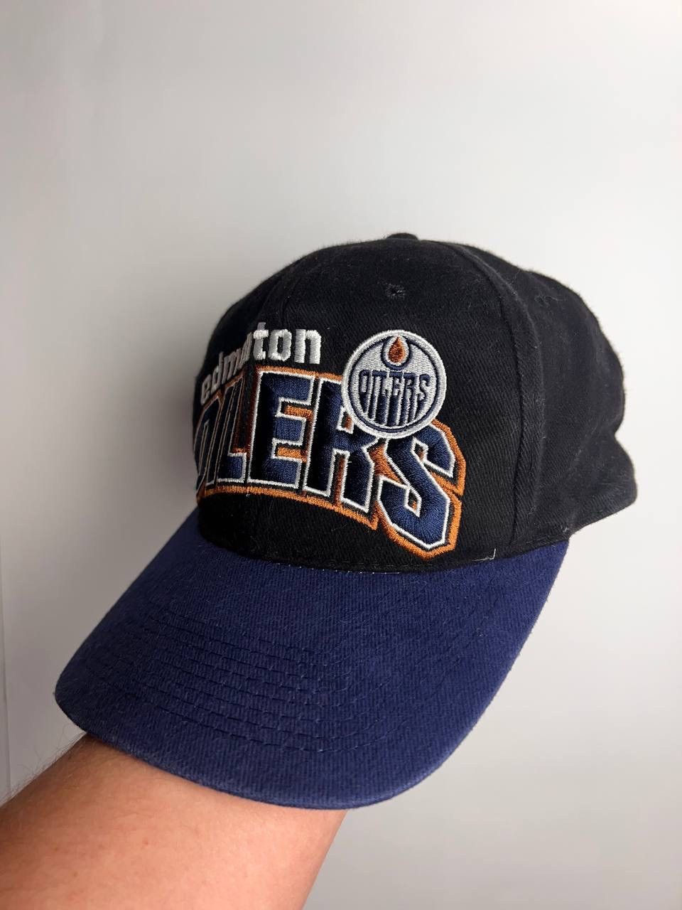 NHL × Vintage Vintage 90’s Starters Edmonton Oilers Hat Navy Size ONE SIZE - 2 Thumbnail