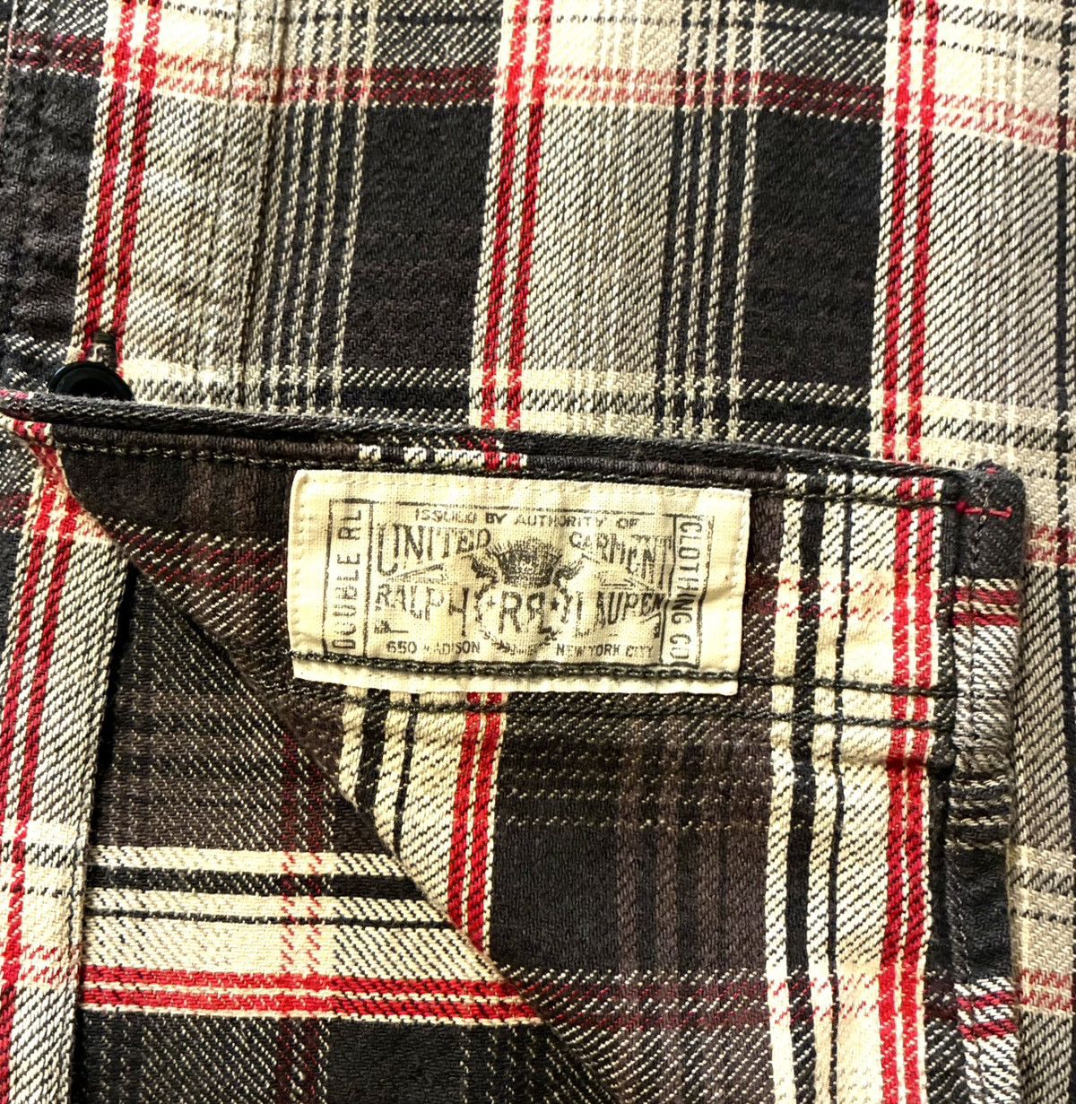 RRL Ralph Lauren DOUBLE RL RALPH LAUREN RRL COTTON FLANNEL SHIRT- SIZE SMALL Size US S / EU 44-46 / 1 - 6 Thumbnail