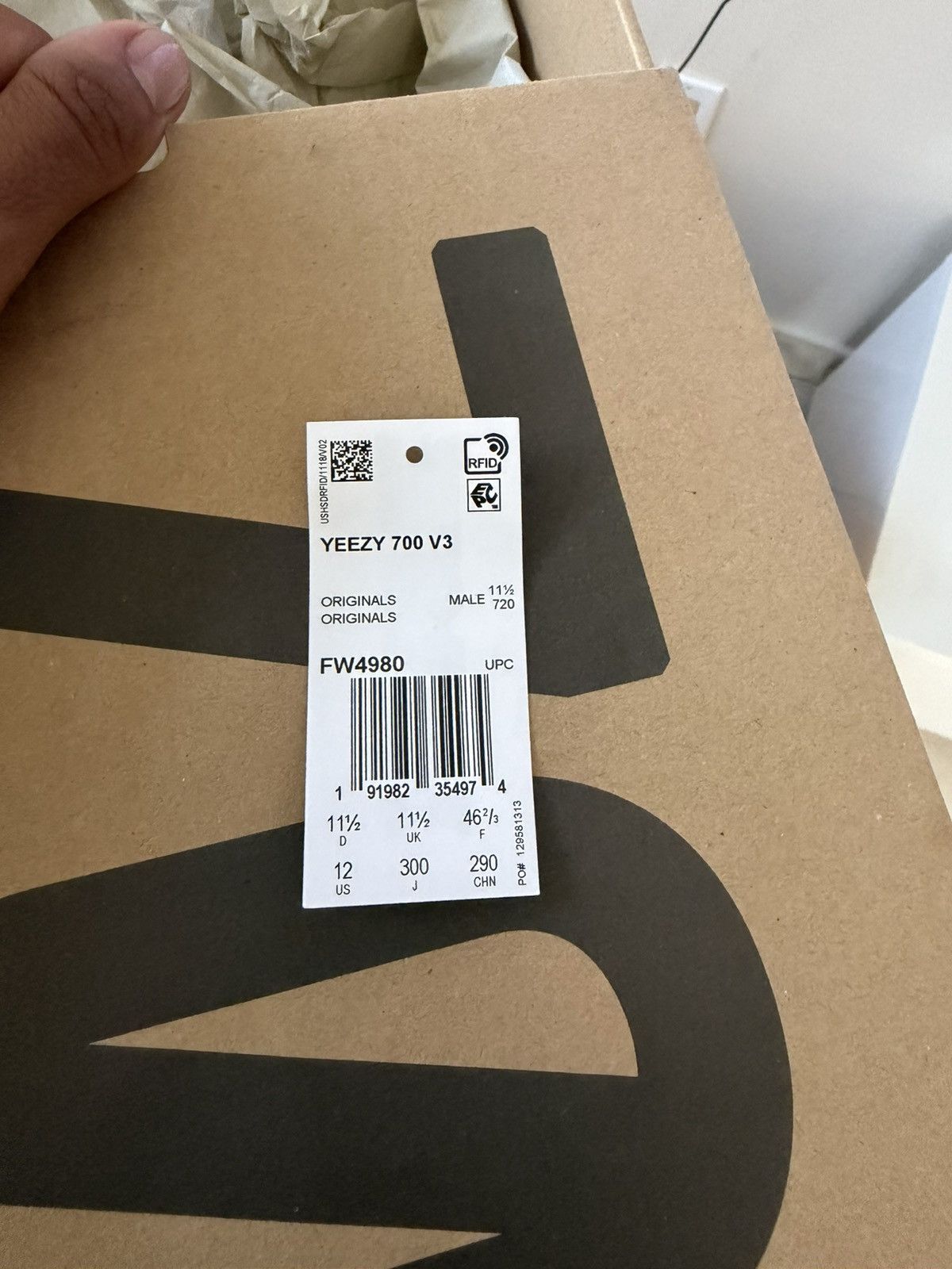 Yeezy Yeezy 700 V3 Azael Size US 12 / EU 45 - 9 Thumbnail