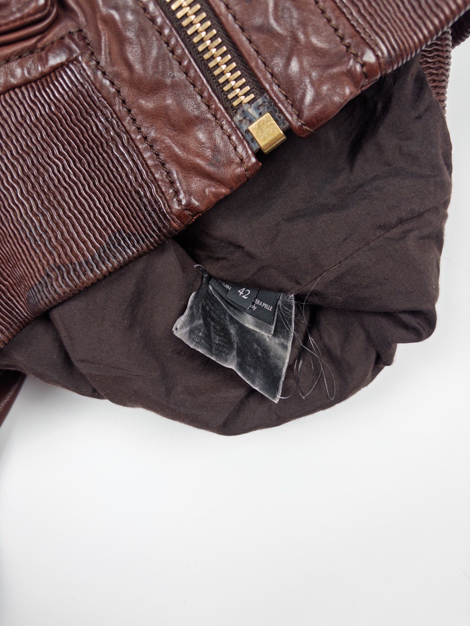 Gucci Gucci Leather Cropped Bomber Jacket Size M / US 6-8 / IT 42-44 - 6 Thumbnail