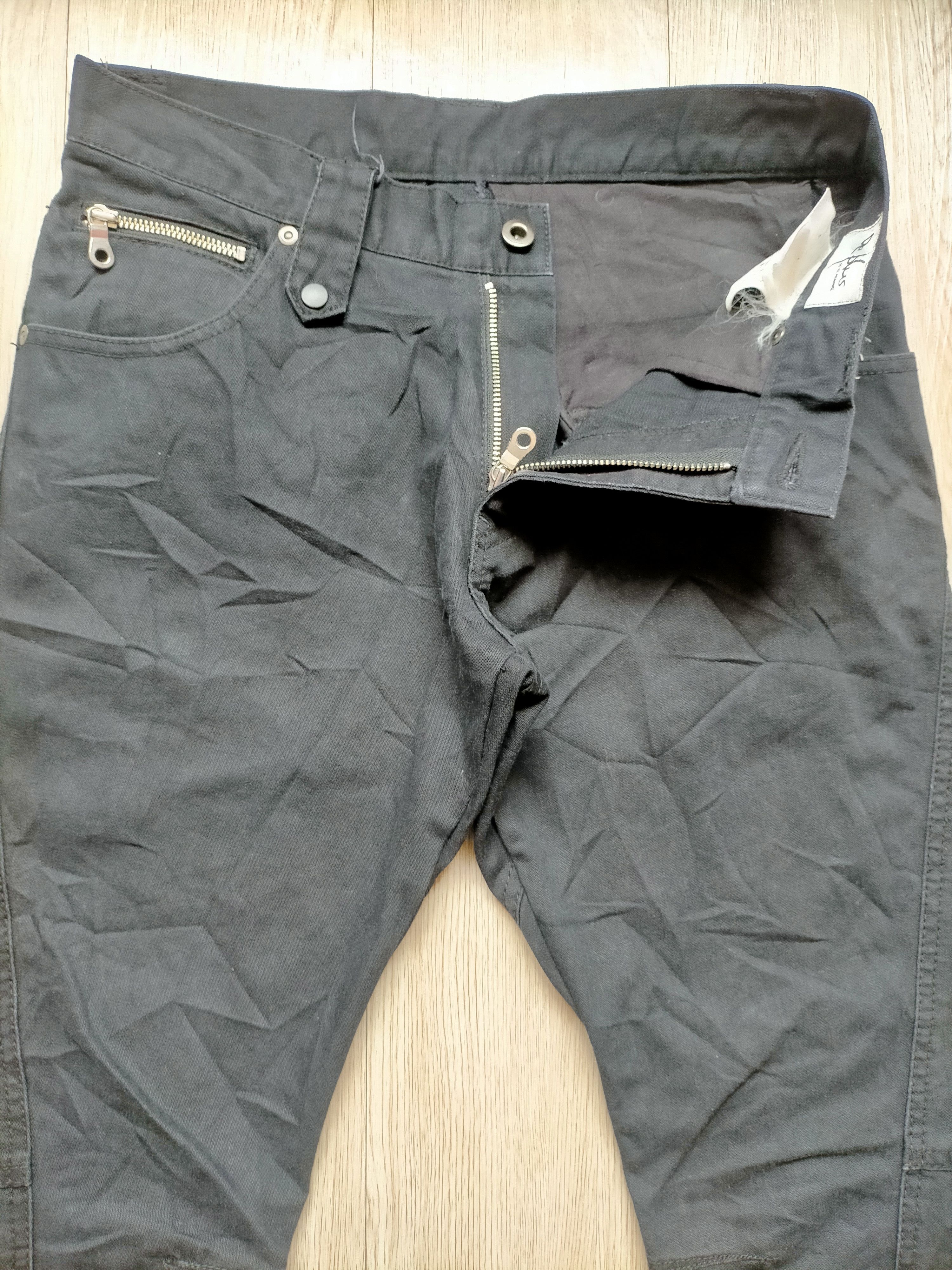Tete Homme Tete Homme Flare Jeans Bondage Punk Style Black Denim Size US 30 / EU 46 - 6 Thumbnail