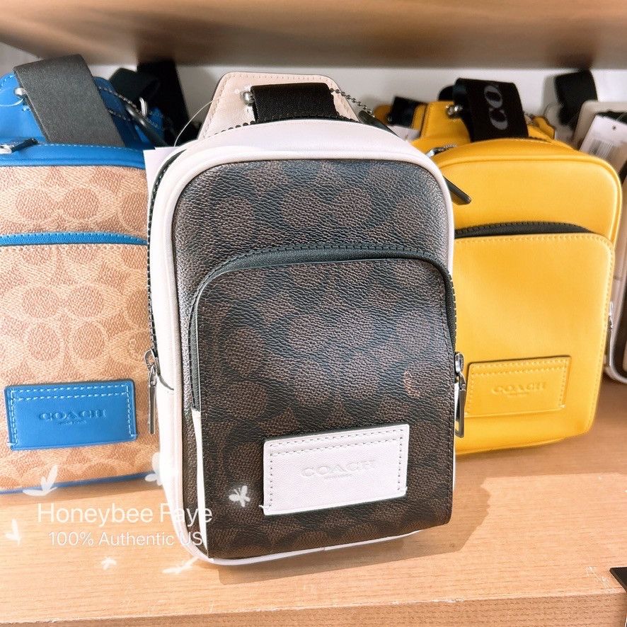 Coach Racer Sling Pack In Colorblock Signature Canvas CY912 Size ONE SIZE - 2 Thumbnail