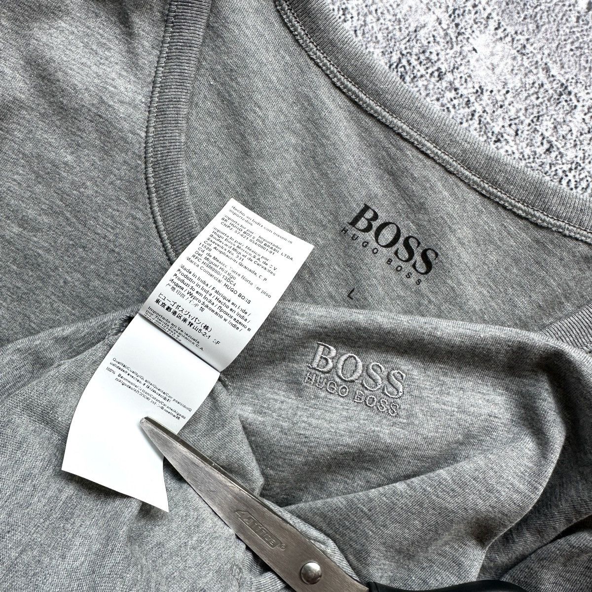 Hugo × Hugo Boss Men’s Basic Shirt Hugo Boss Gray Size: L Size US L / EU 52-54 / 3 - 7 Thumbnail