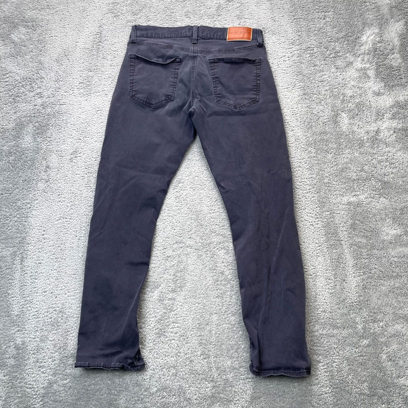Lucky Brand Lucky Brand Jeans Slim Straight 31x30 Denim Cotton Blue 5-Pocket Mens Jeans 121 City Preppy Distinctive Logo Button Zipper Size US 31 - 2 Thumbnail