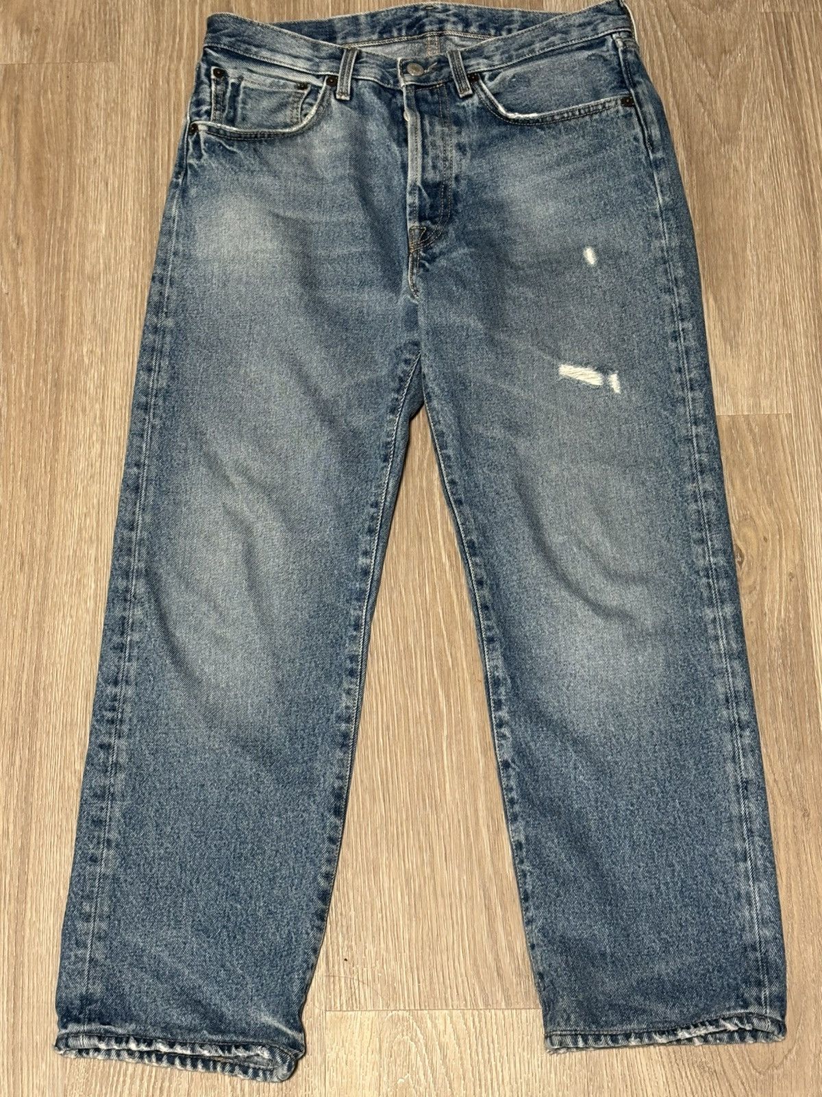 Acne Studios 2003 Vintage Blue Straight Fit Jeans, Men's (Size 30)