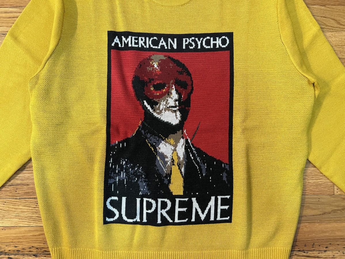 Other Supreme American Psycho Sweater FW23 Yellow Size US S / EU 44-46 / 1 - 3 Thumbnail