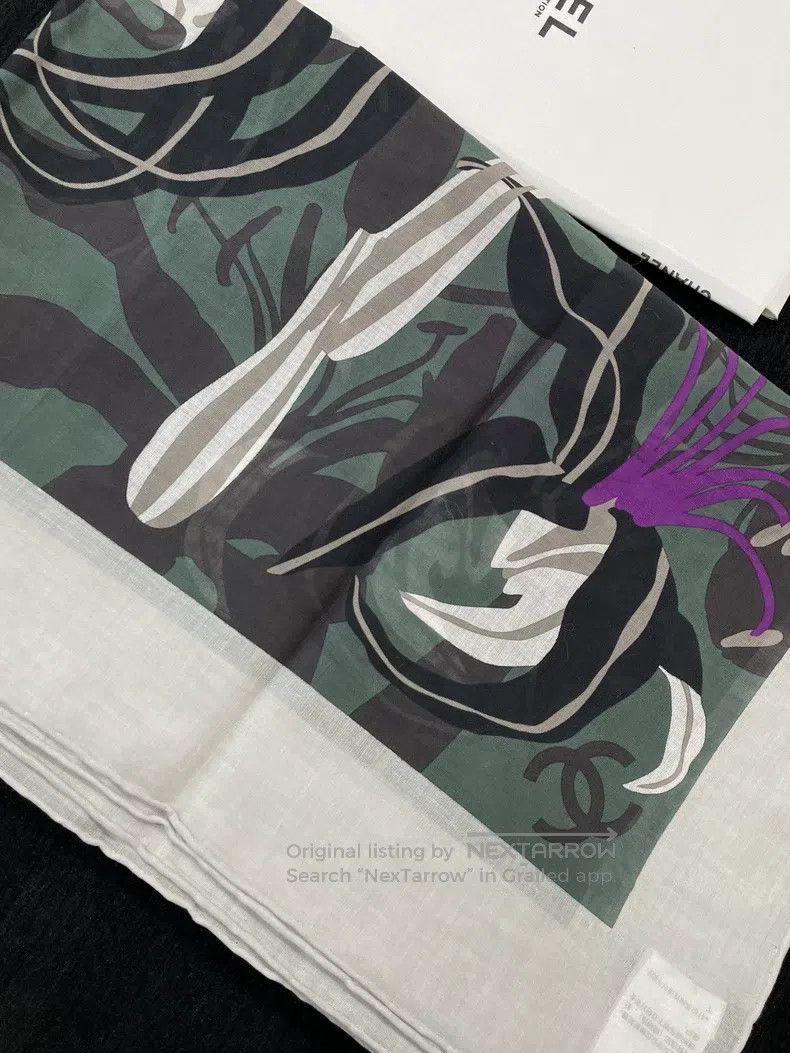 Chanel Chanel 23A printed beach towel scarf Size ONE SIZE - 6 Thumbnail