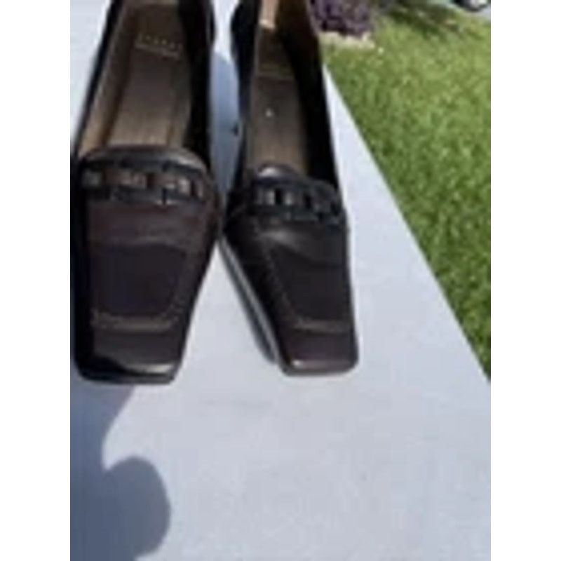 Stuart Weitzman Womens STUART WEITZMAN Brown Square Toe Block Heels Size US 6 / IT 36 - 3 Thumbnail